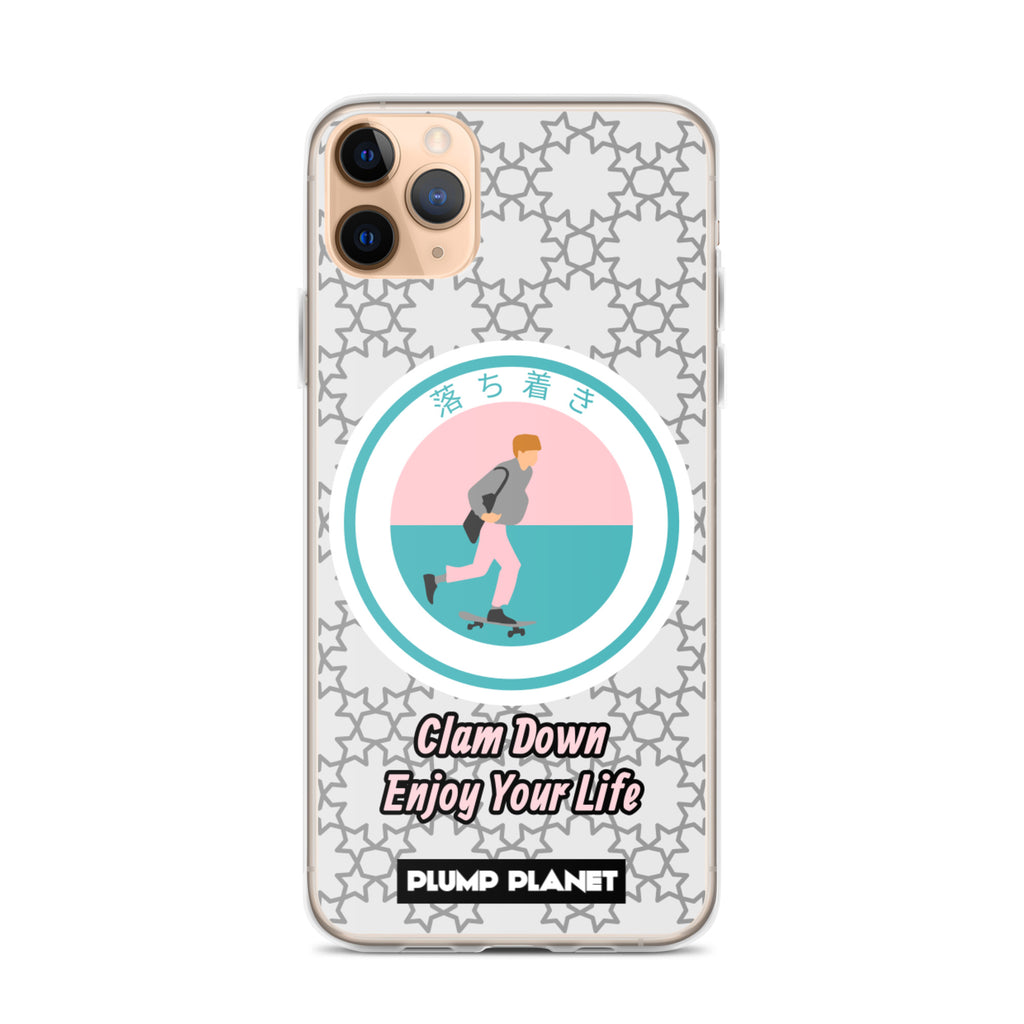 【iPhone】Clam Down Printing Stamp - Phone Clear Case