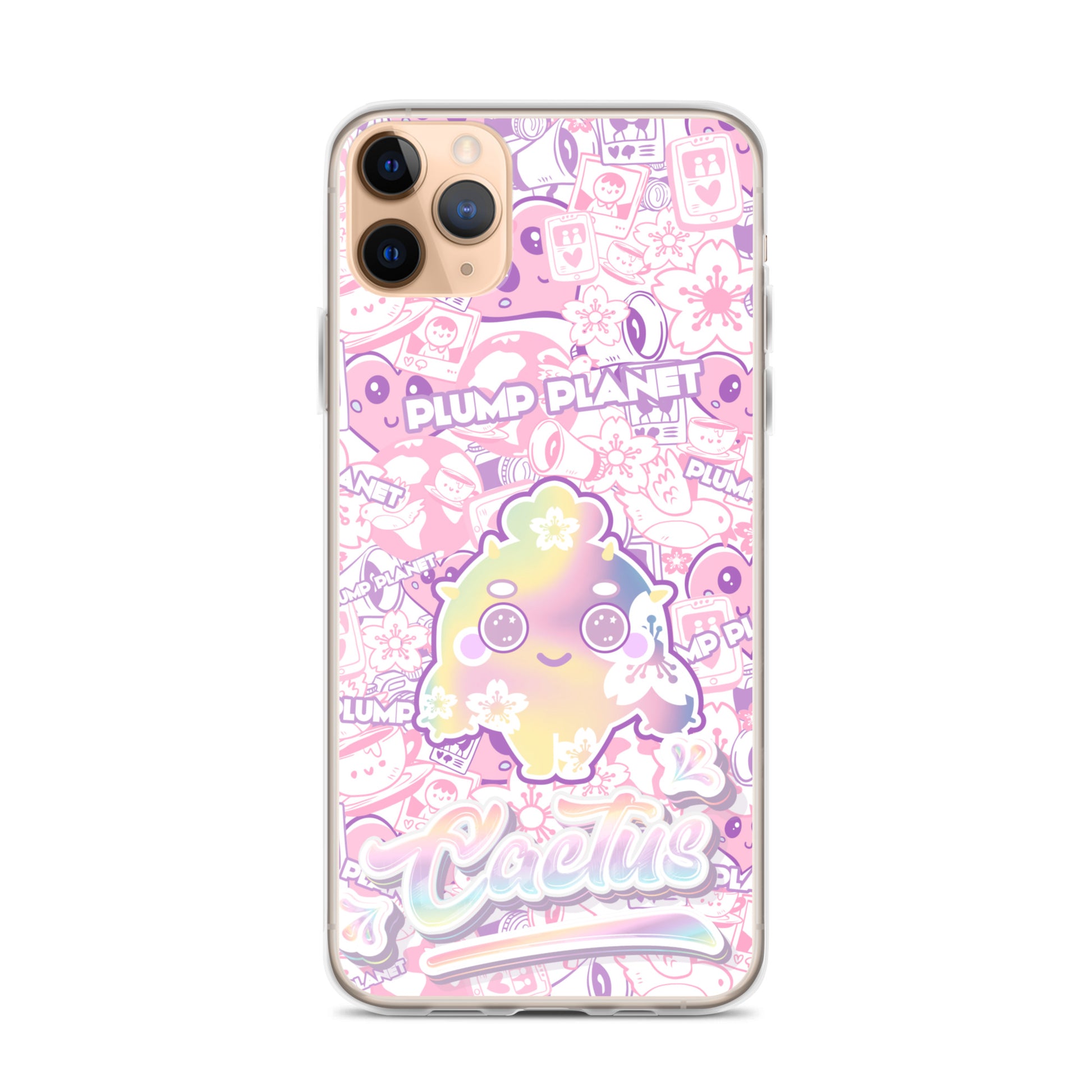 【iPhone】Sakura Pink Cactus - Phone Clear Case