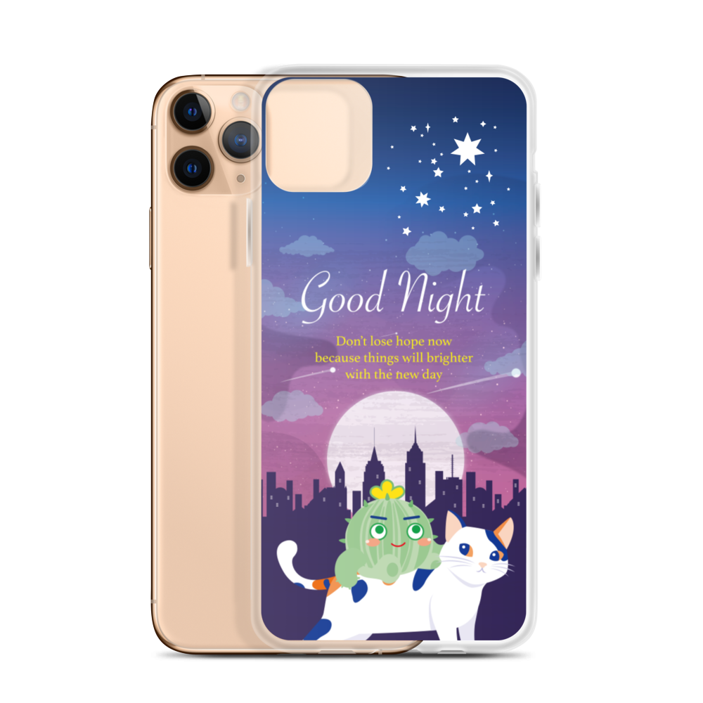 【iPhone】Good Night - Phone Clear Case