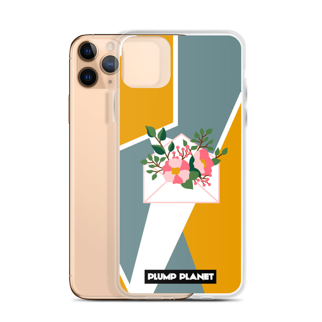 【iPhone】Letter with Flower | Printing Stamp Phone Clear Case