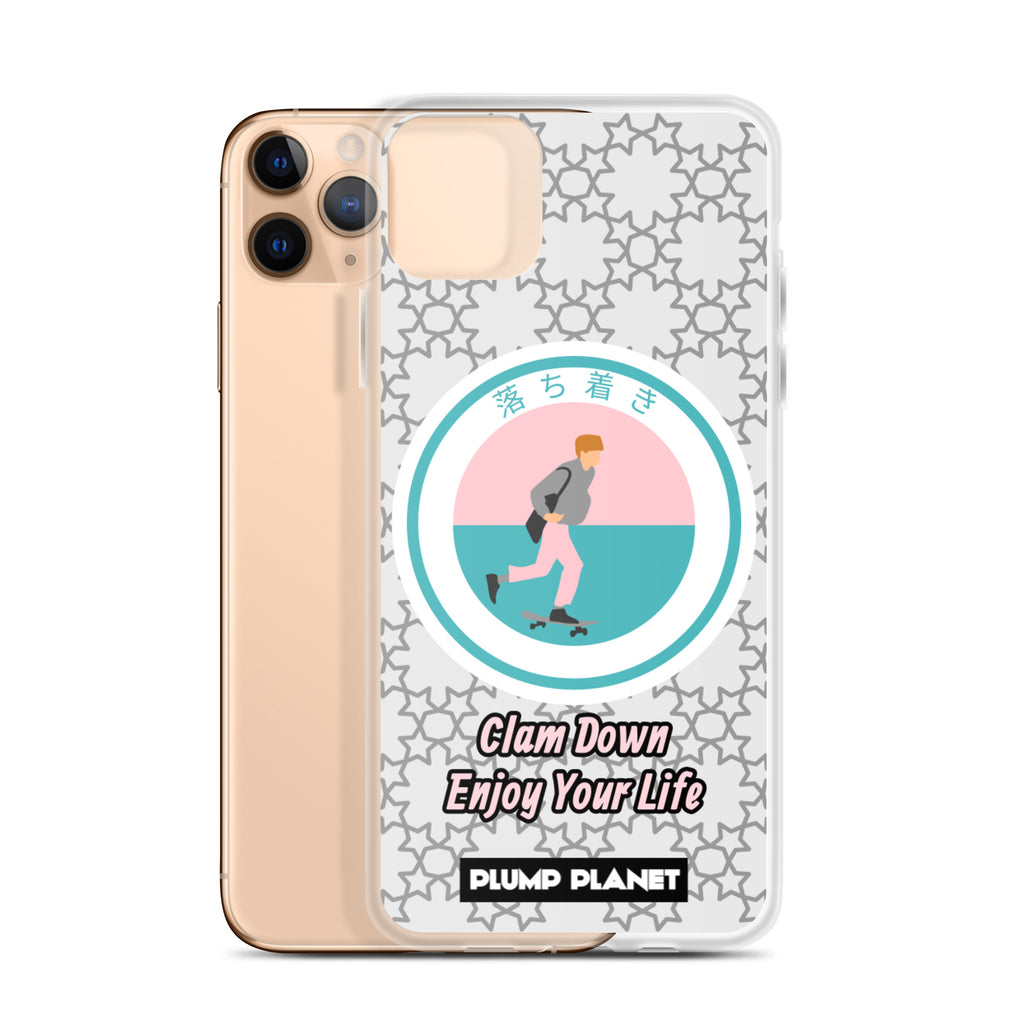 【iPhone】Clam Down Printing Stamp - Phone Clear Case