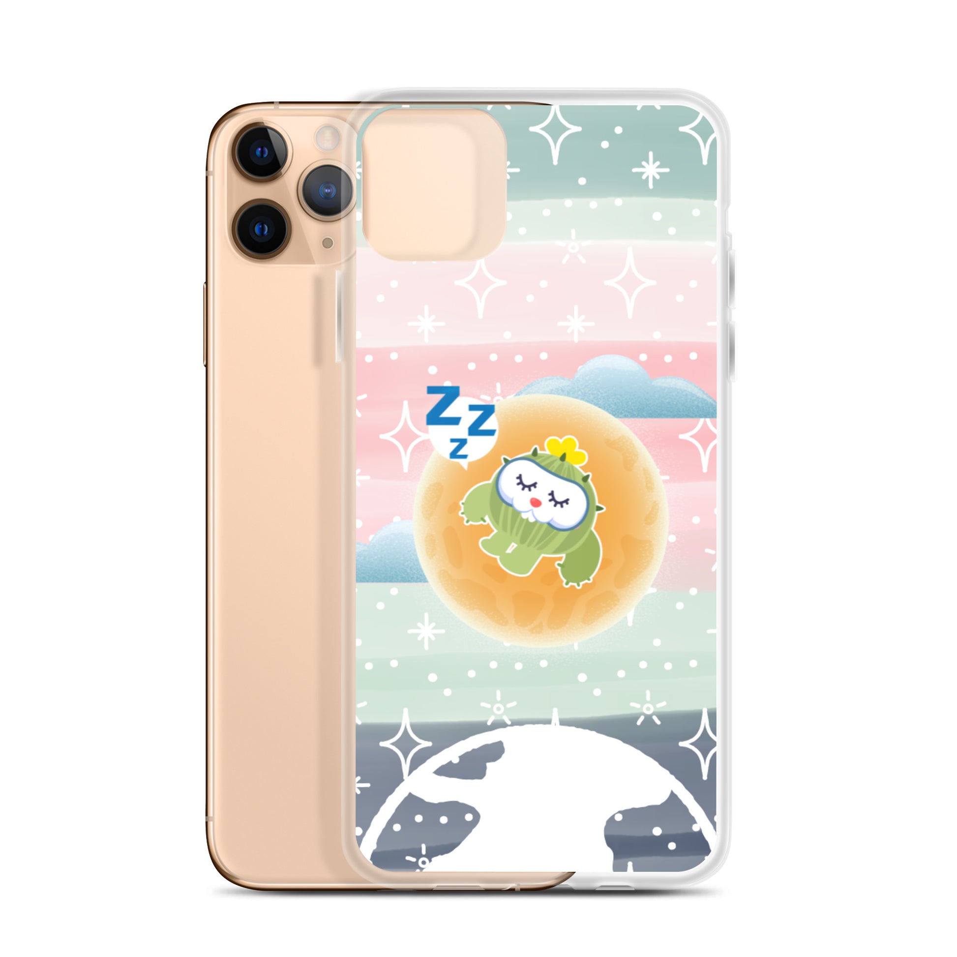 【iPhone】Sleeping on The Moon - Phone Clear Case