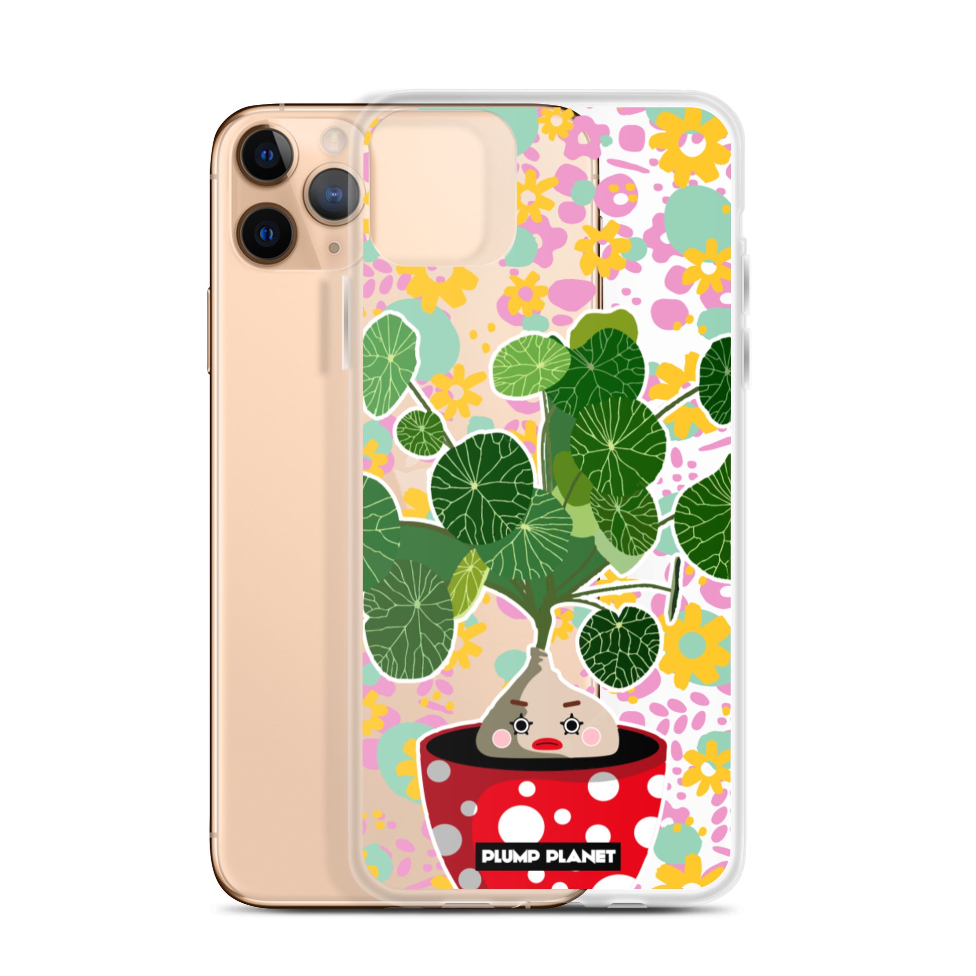 【iPhone】Colorful Forest Pot Plant - Phone Clear Case