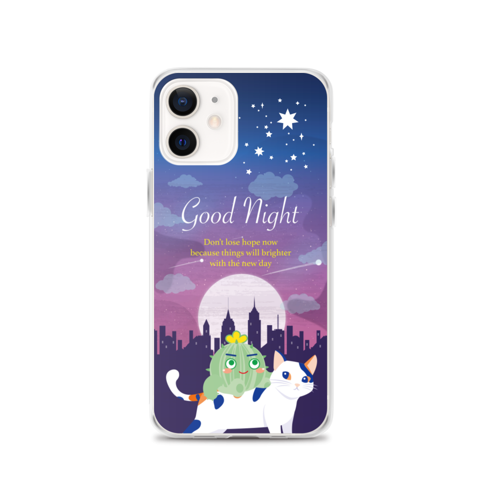 【iPhone】Good Night - Phone Clear Case