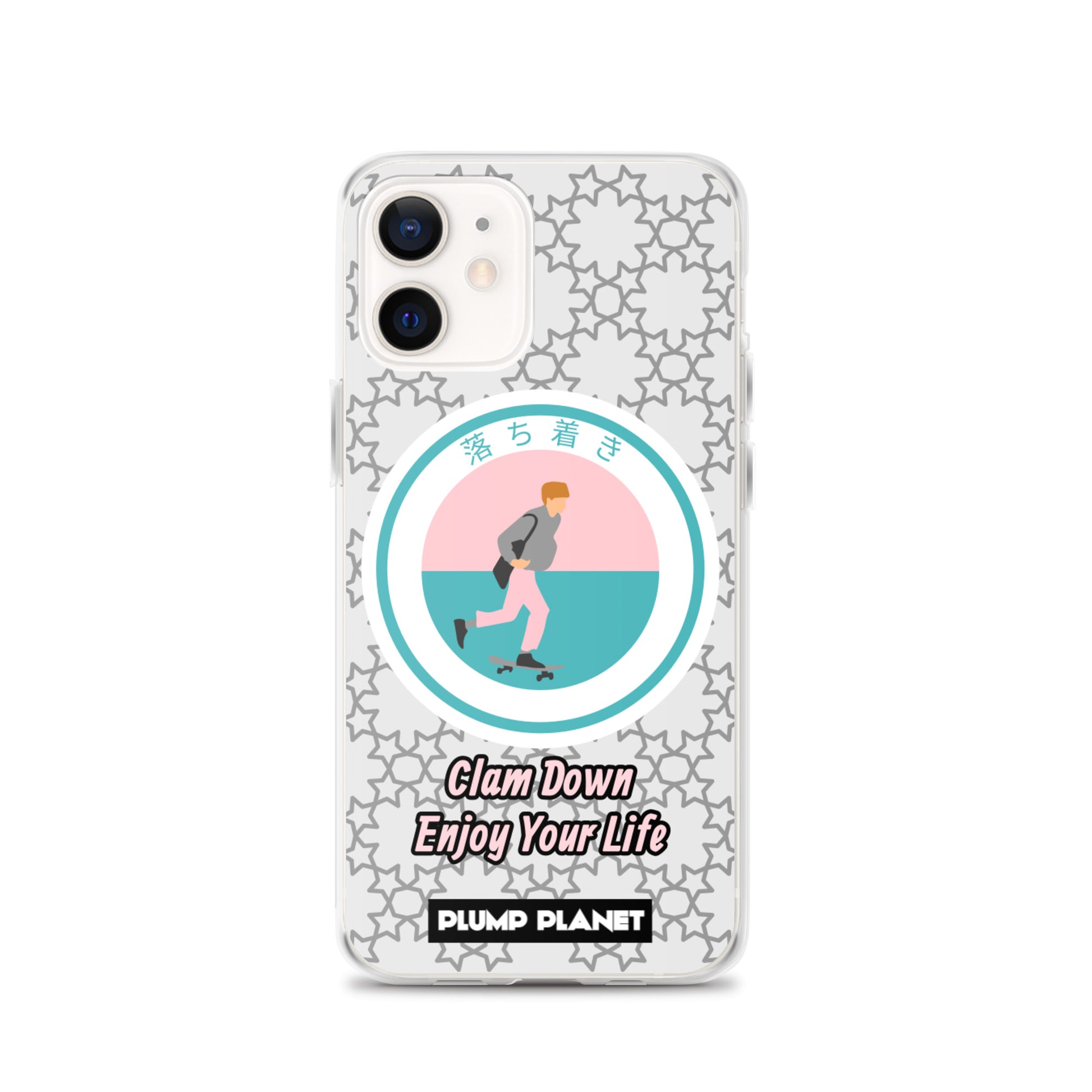 【iPhone】Clam Down Printing Stamp - Phone Clear Case
