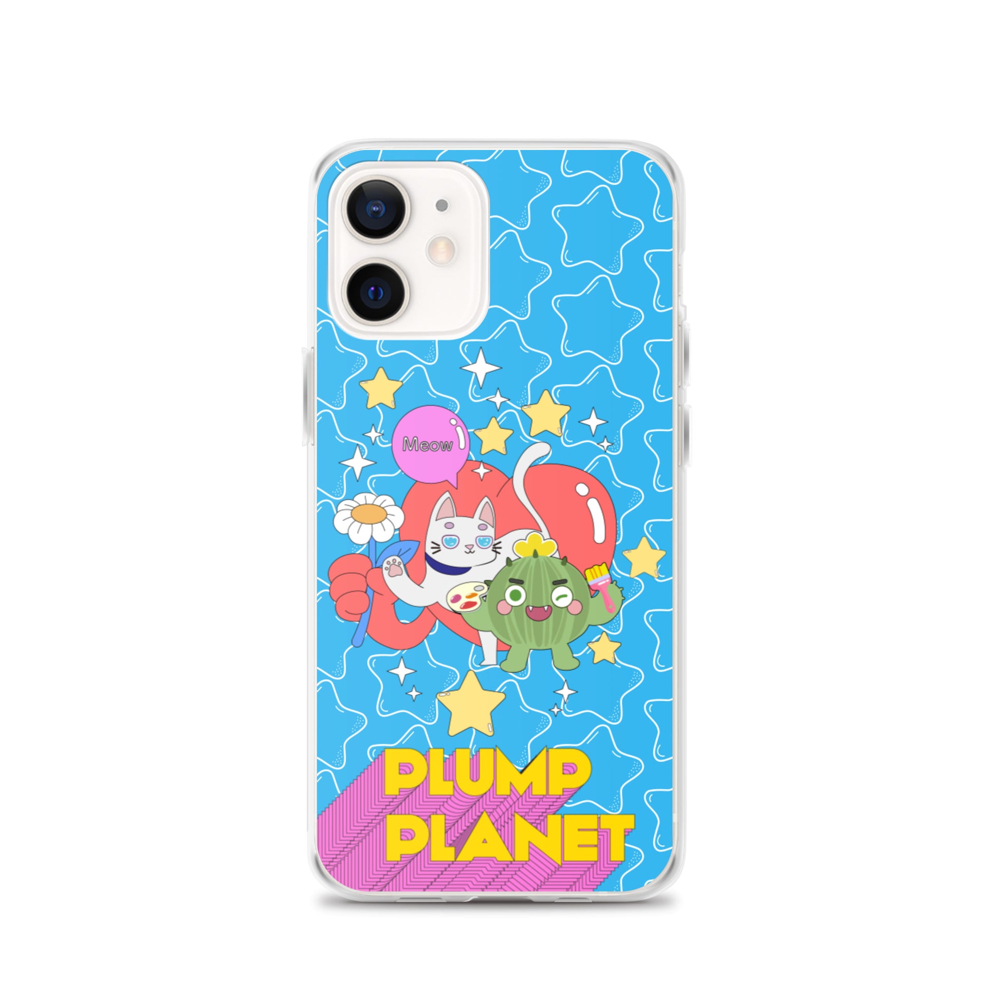 【iPhone】Cactus Press B to Meow - Phone Clear Case