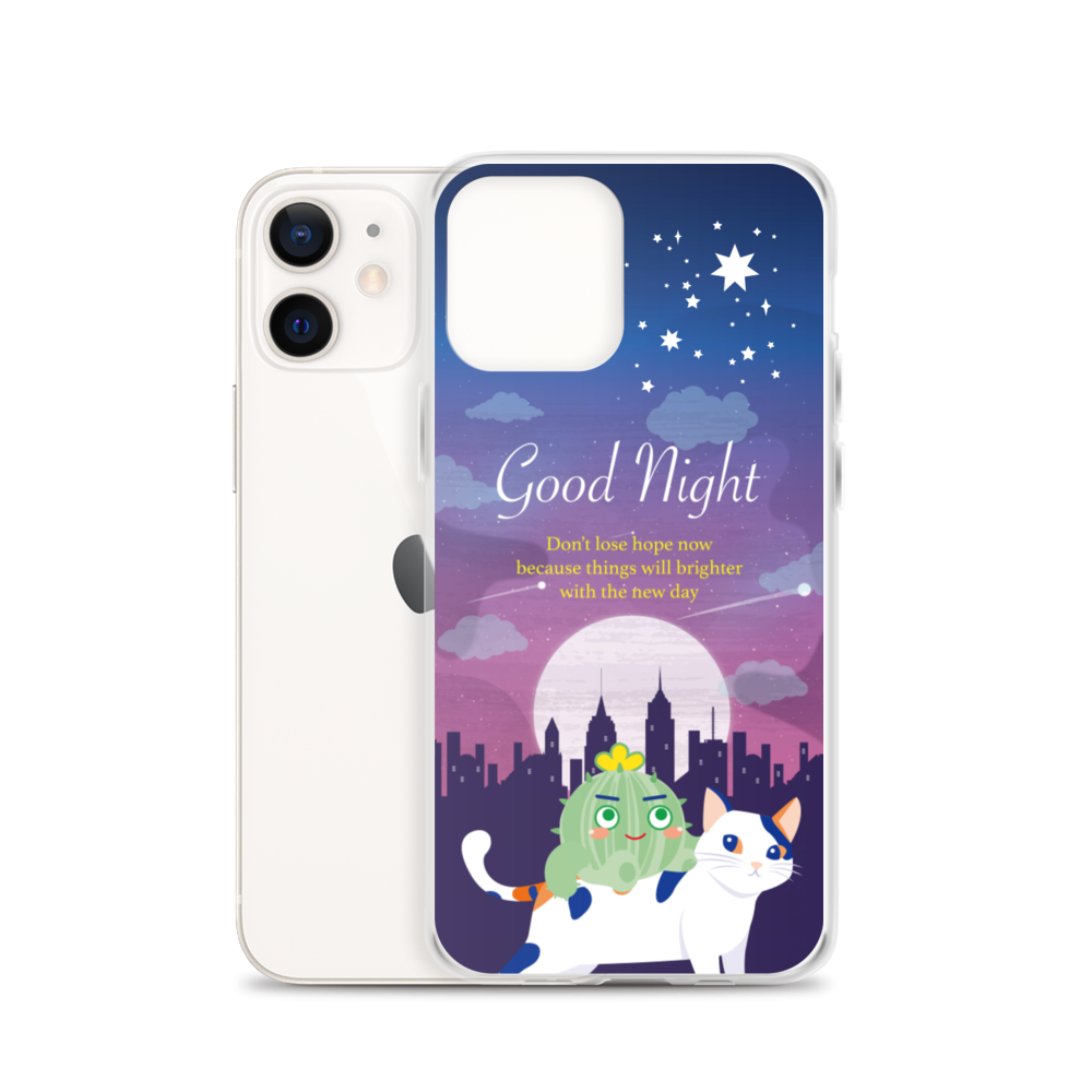 【iPhone】Good Night - Phone Clear Case