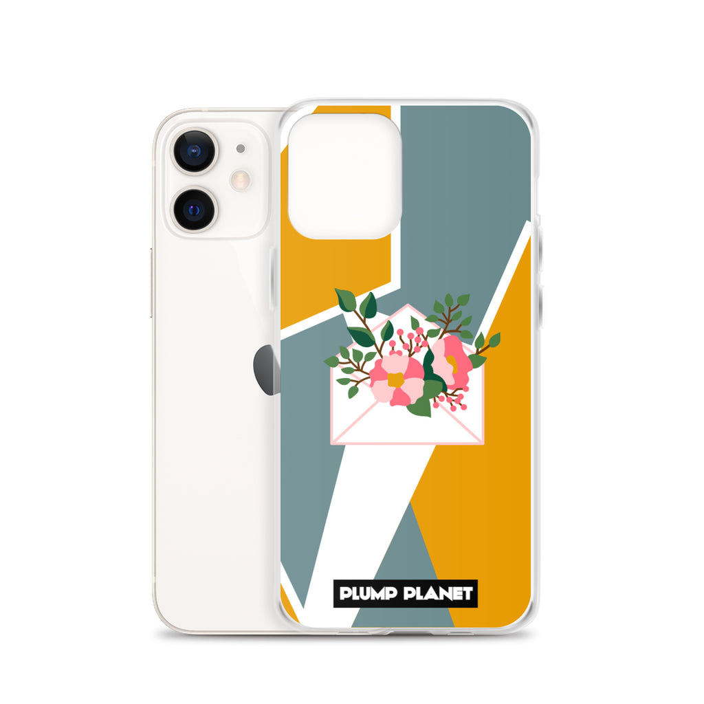 【iPhone】Letter with Flower | Printing Stamp Phone Clear Case