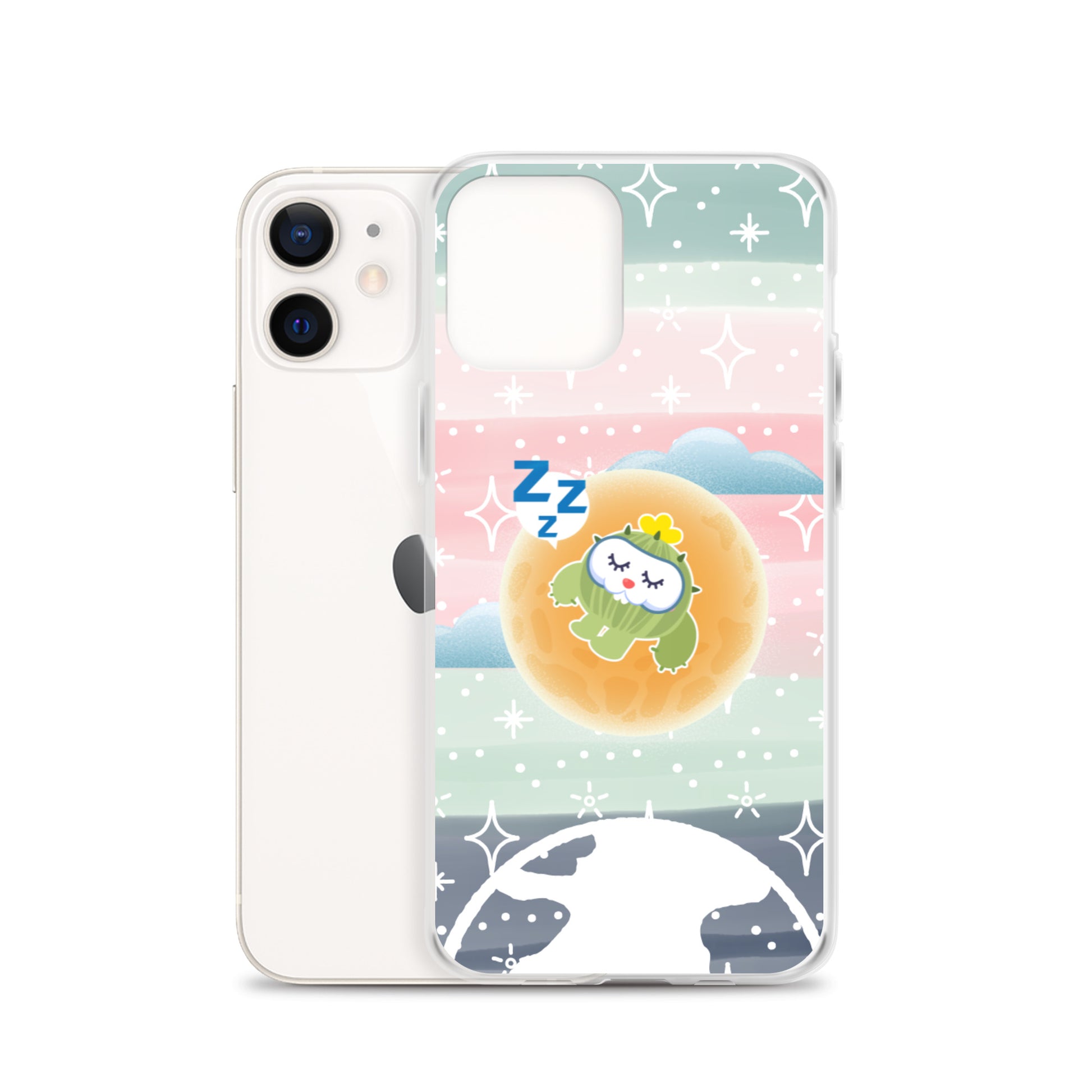 【iPhone】Sleeping on The Moon - Phone Clear Case