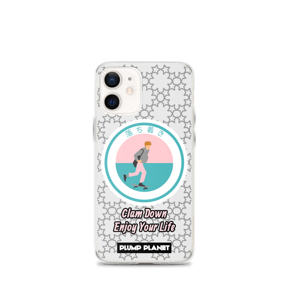 【iPhone】Clam Down Printing Stamp - Phone Clear Case
