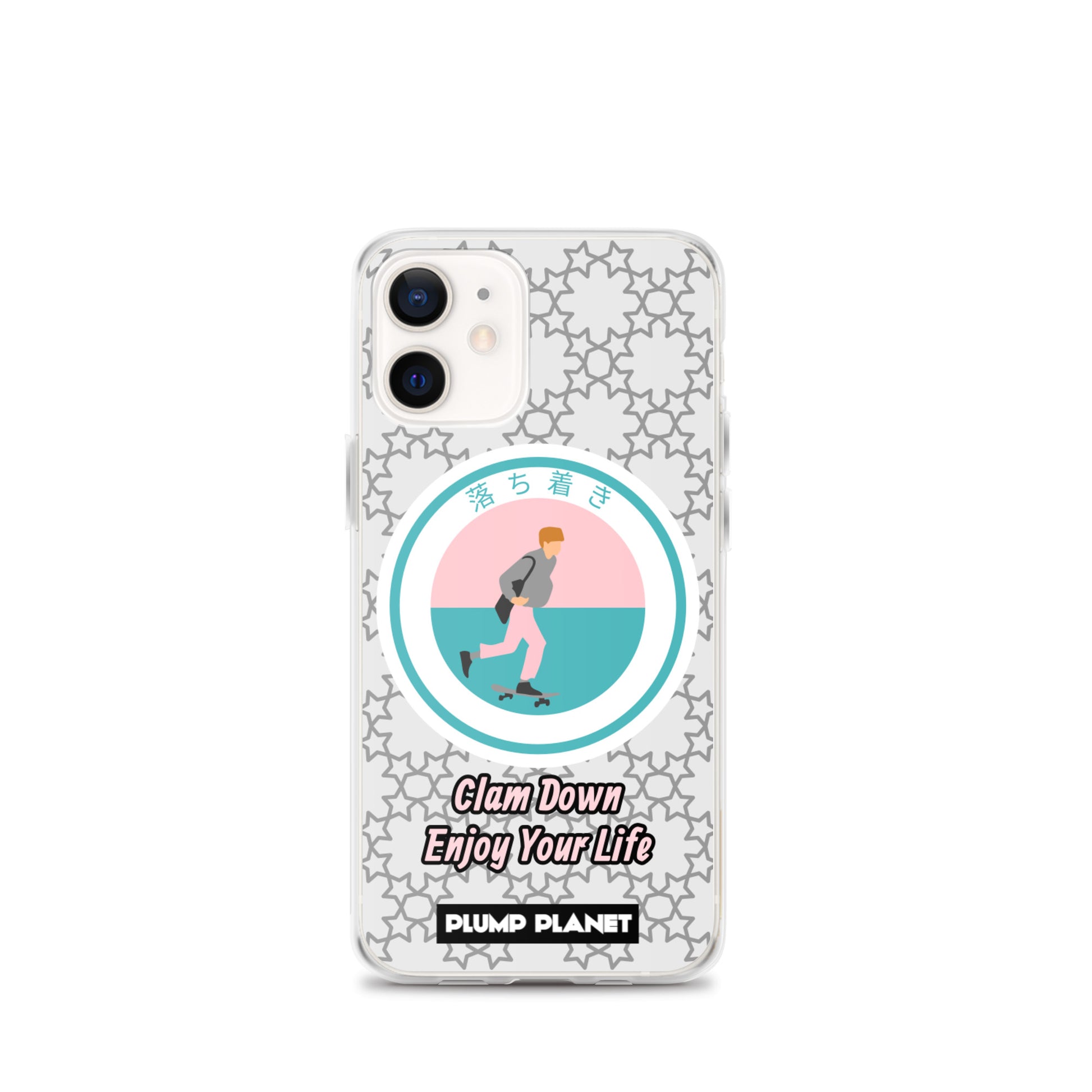【iPhone】Clam Down Printing Stamp - Phone Clear Case
