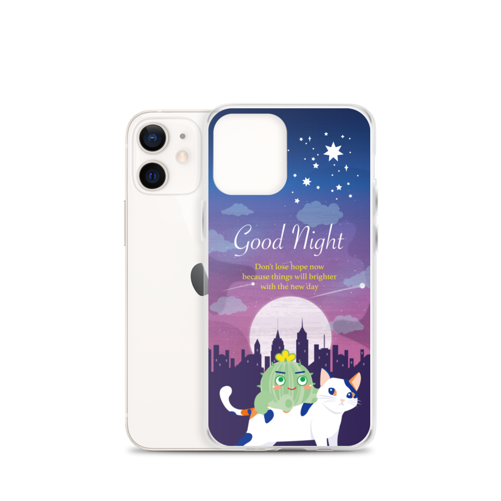 【iPhone】Good Night - Phone Clear Case