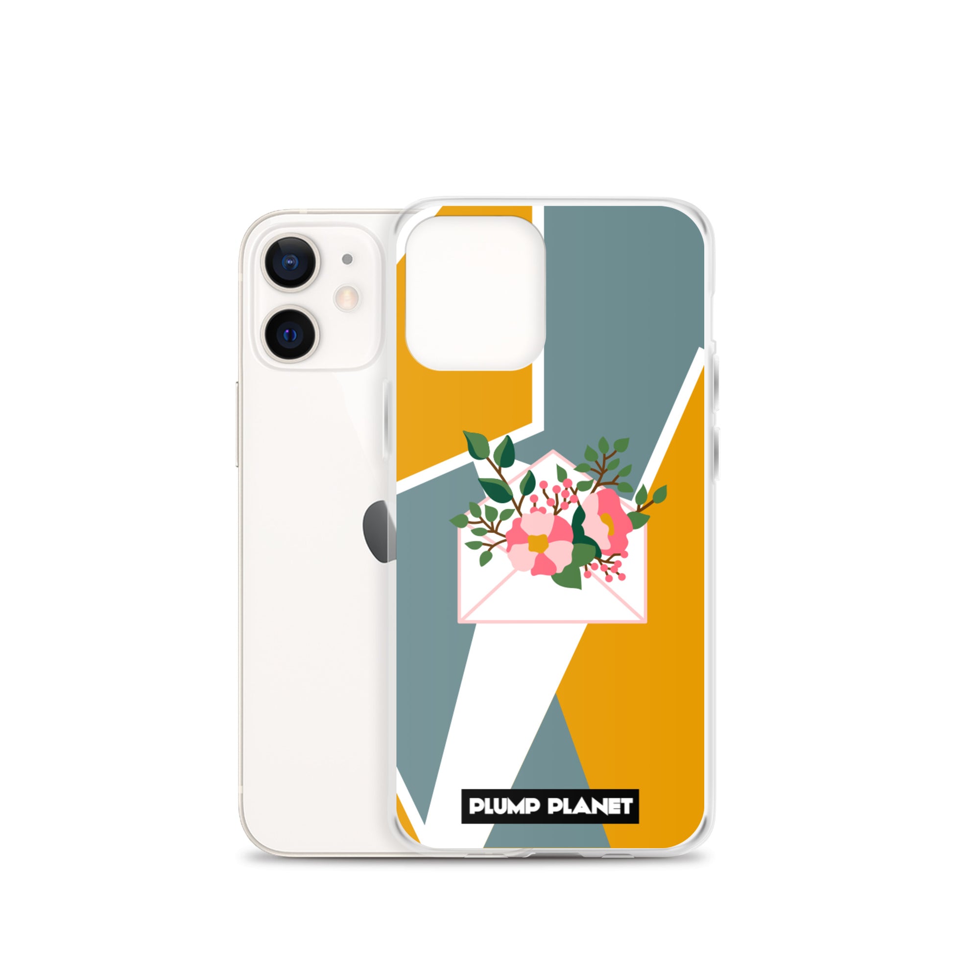 【iPhone】Letter with Flower | Printing Stamp Phone Clear Case