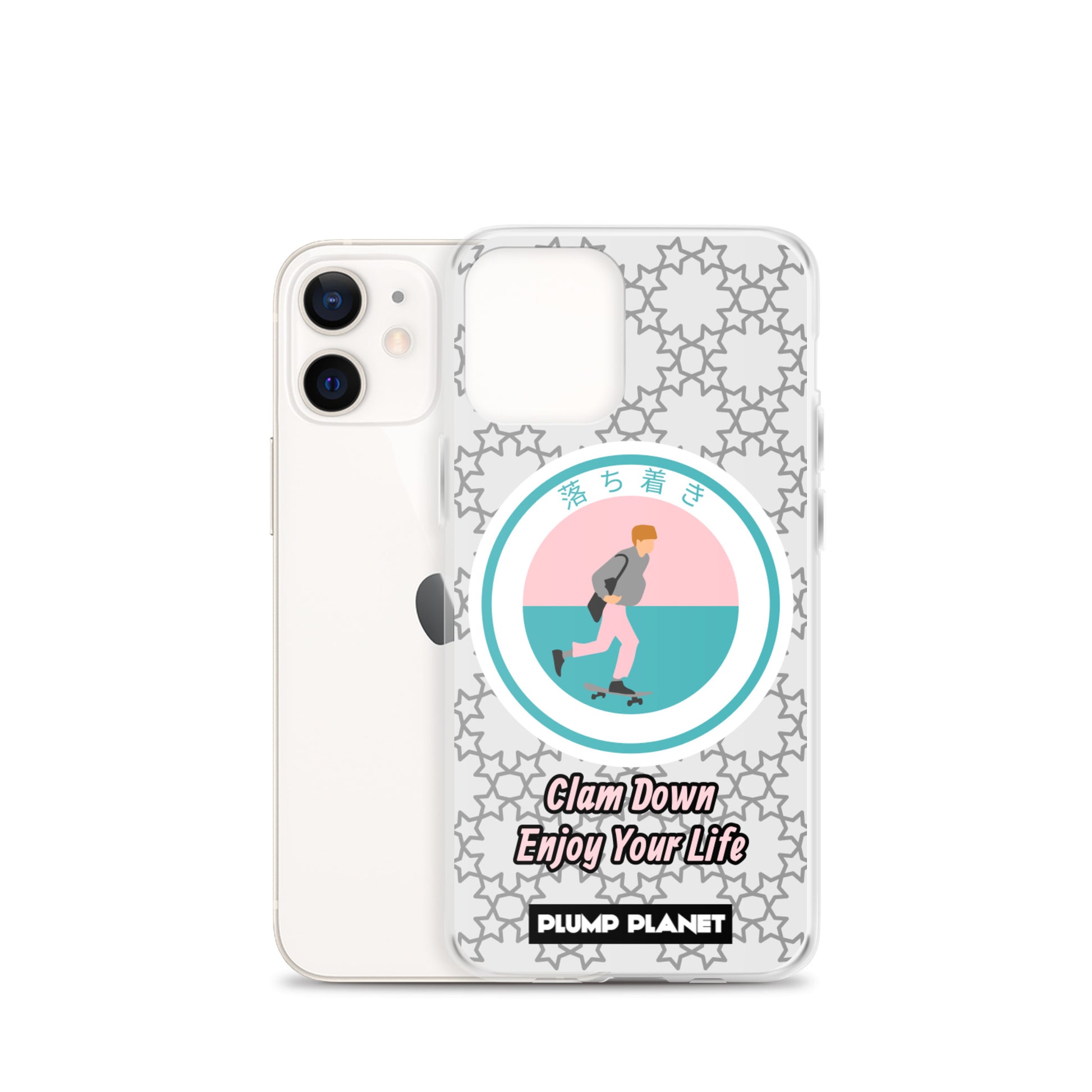 【iPhone】Clam Down Printing Stamp - Phone Clear Case