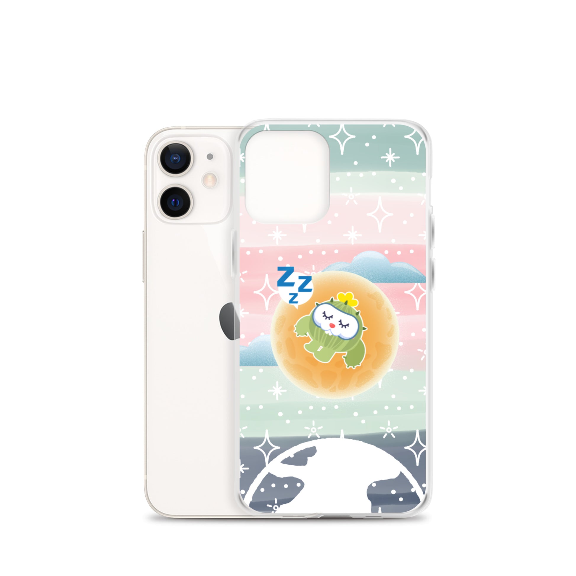 【iPhone】Sleeping on The Moon - Phone Clear Case