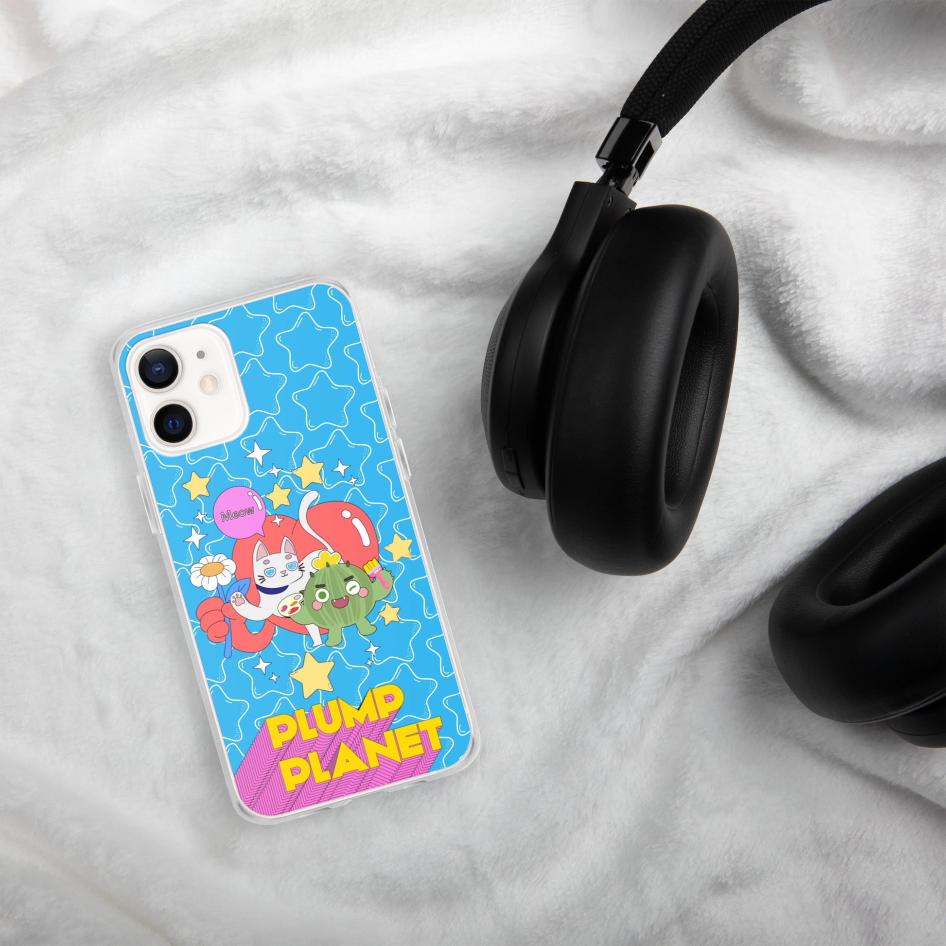 【iPhone】Cactus Press B to Meow - Phone Clear Case