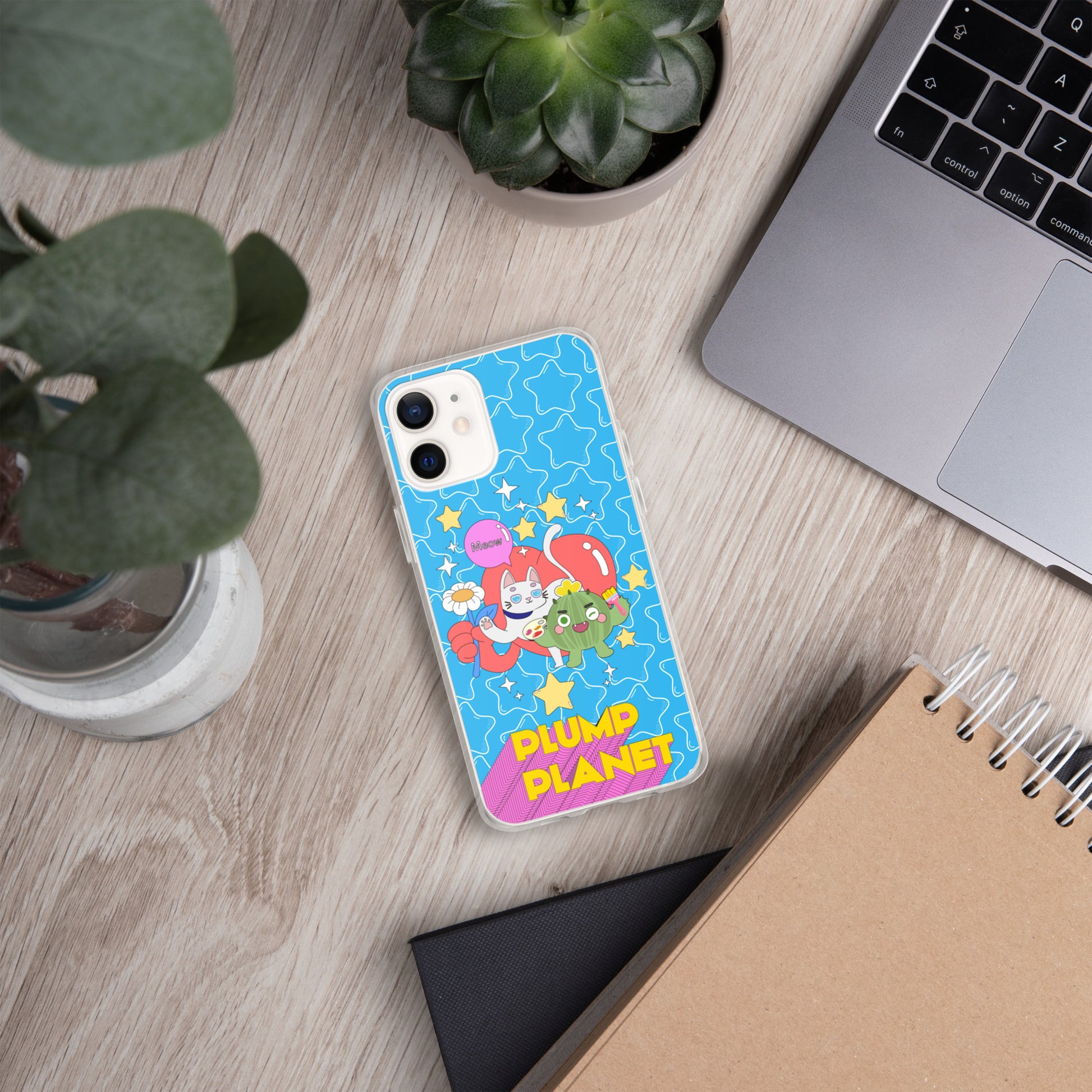【iPhone】Cactus Press B to Meow - Phone Clear Case