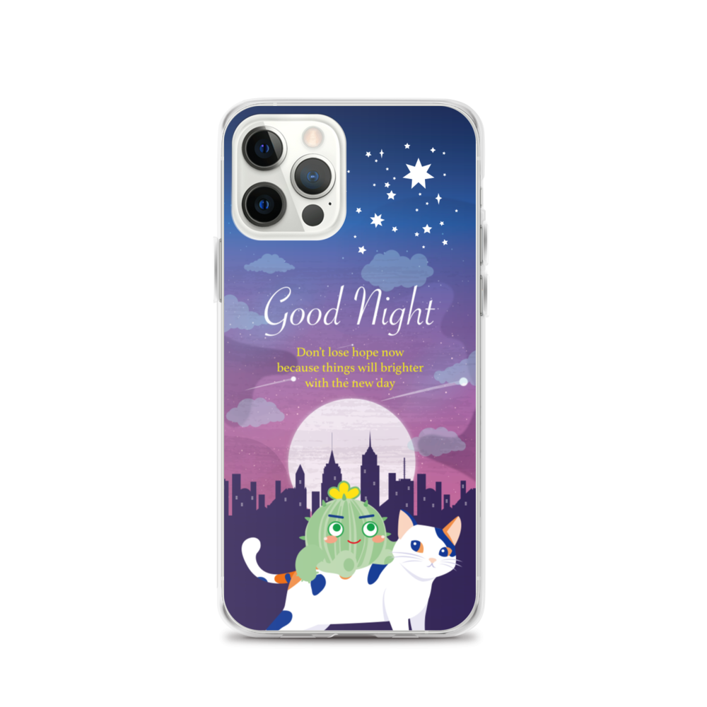 【iPhone】Good Night - Phone Clear Case