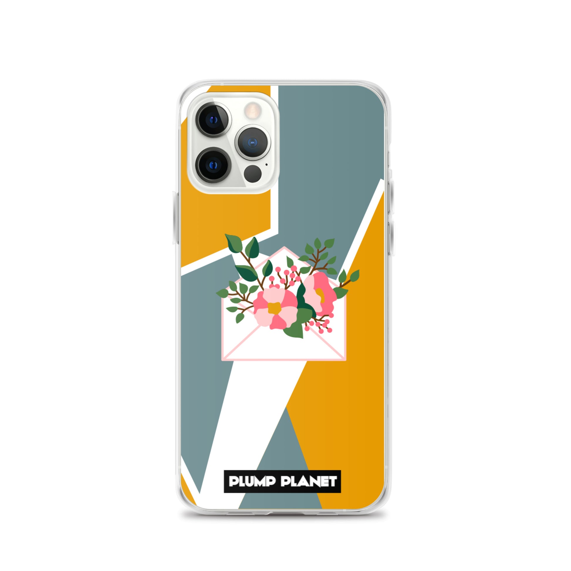 【iPhone】Letter with Flower | Printing Stamp Phone Clear Case