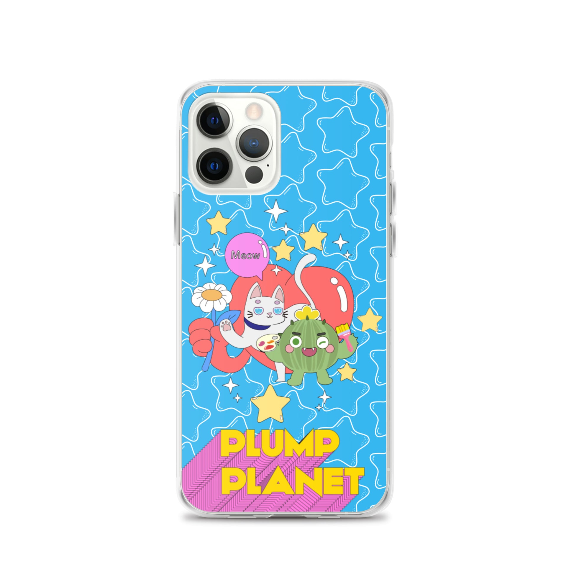【iPhone】Cactus Press B to Meow - Phone Clear Case