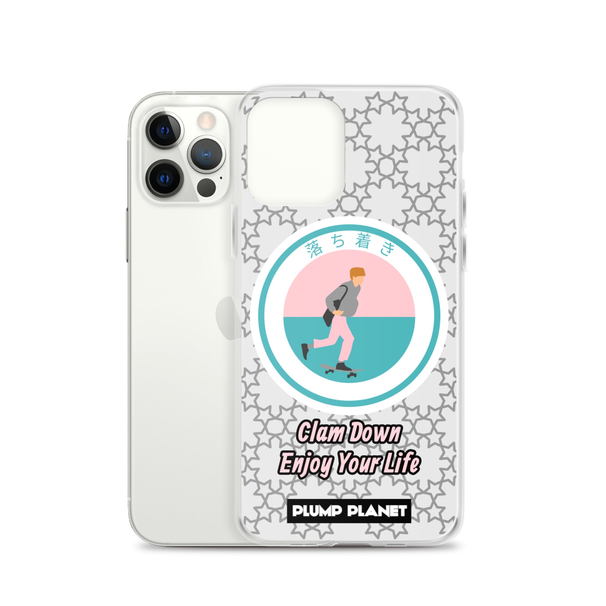 【iPhone】Clam Down Printing Stamp - Phone Clear Case