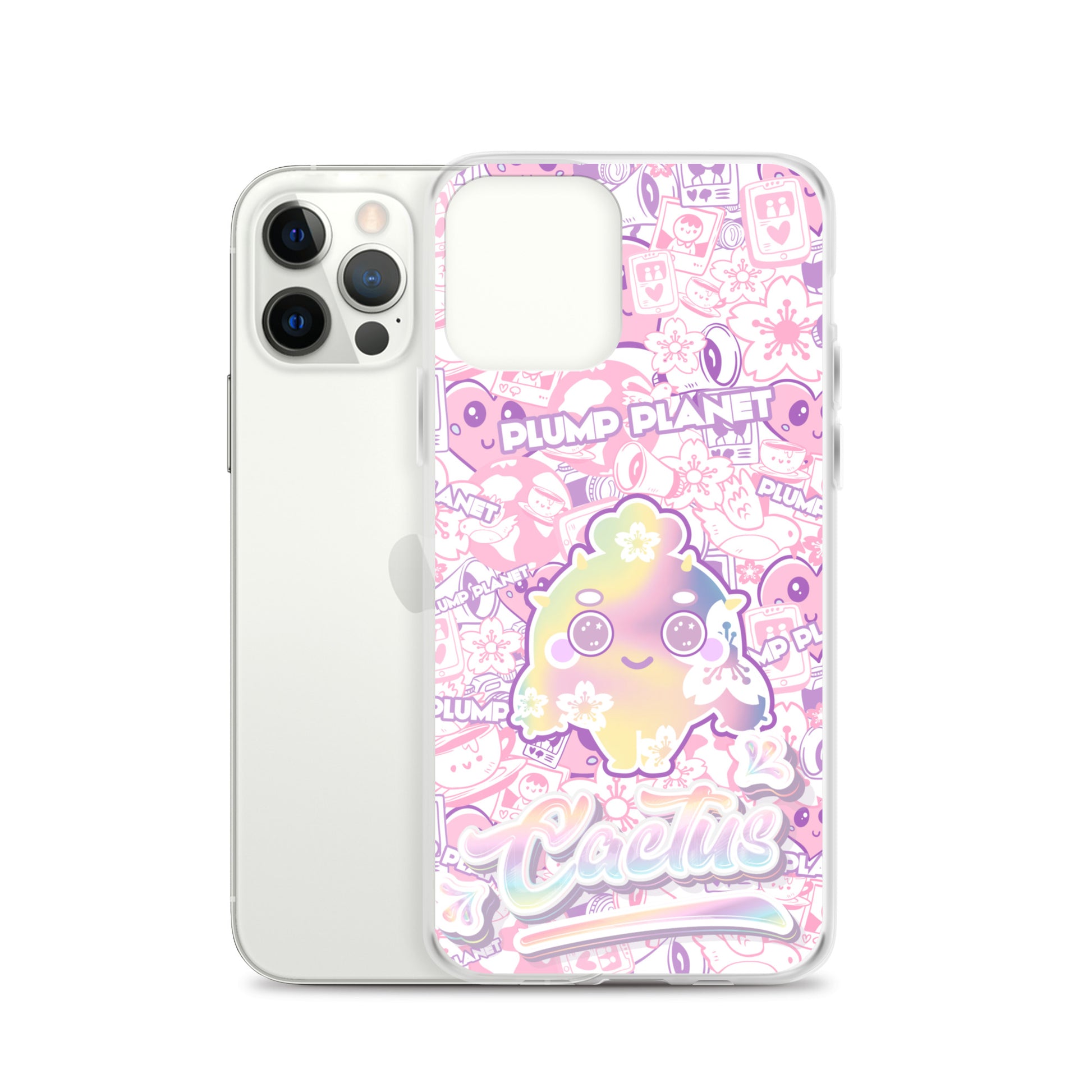 【iPhone】Sakura Pink Cactus - Phone Clear Case