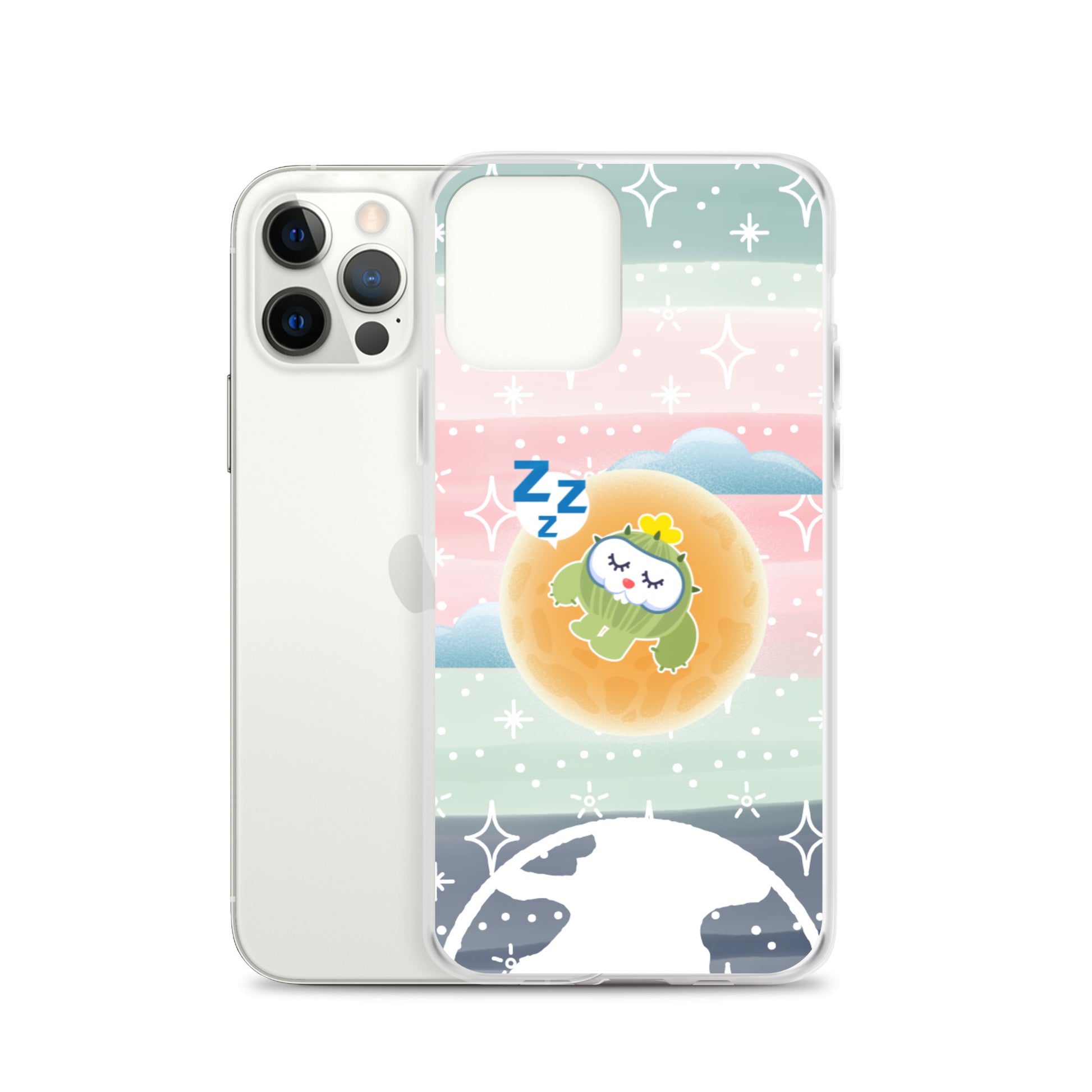 【iPhone】Sleeping on The Moon - Phone Clear Case