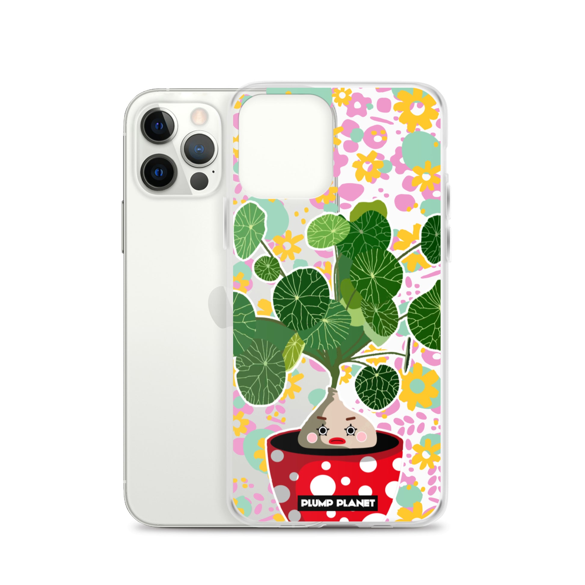 【iPhone】Colorful Forest Pot Plant - Phone Clear Case