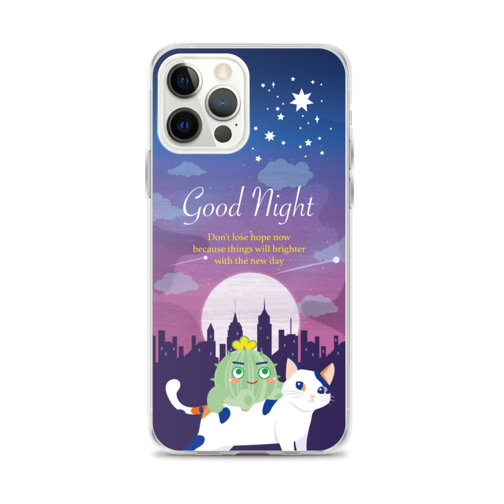 【iPhone】Good Night - Phone Clear Case
