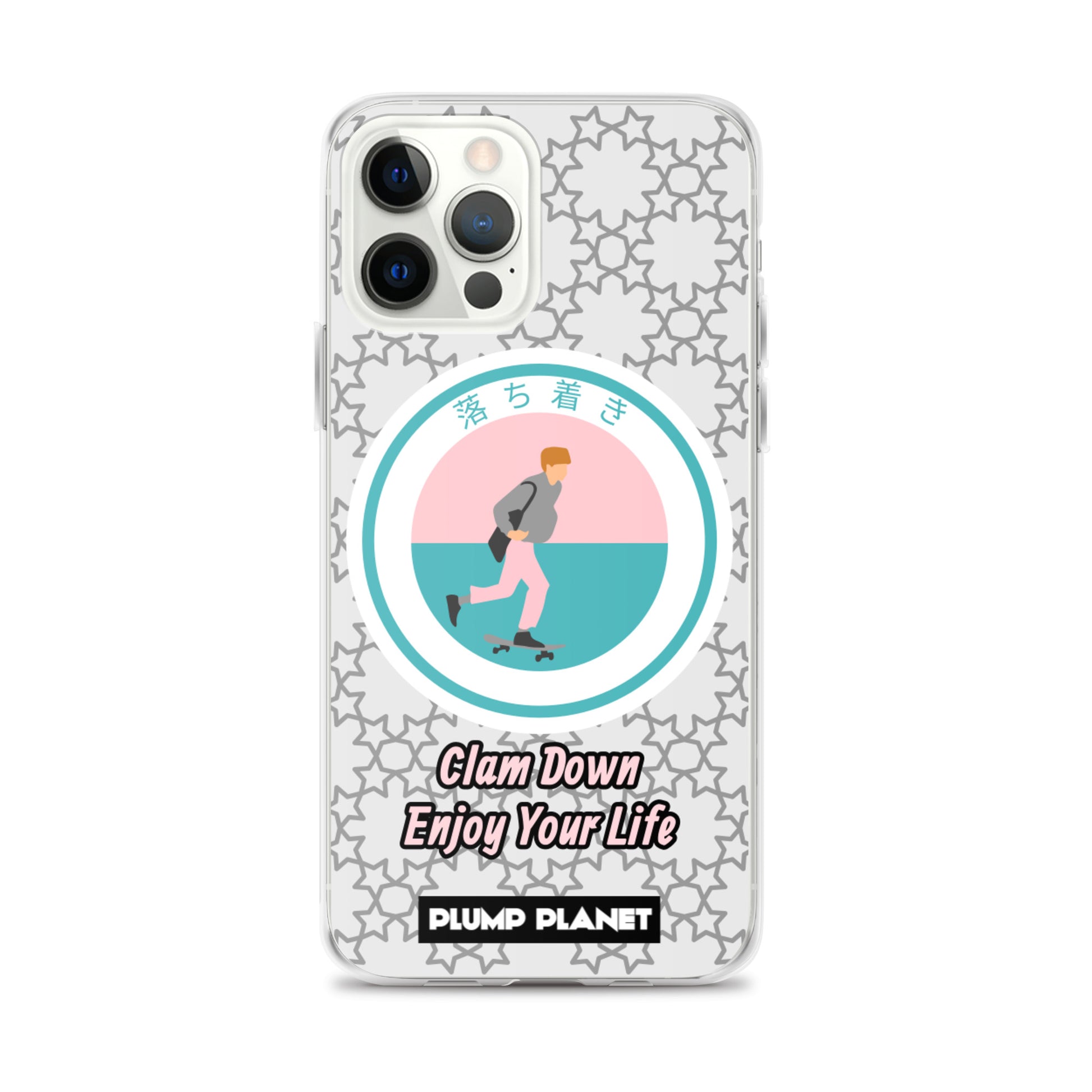 【iPhone】Clam Down Printing Stamp - Phone Clear Case