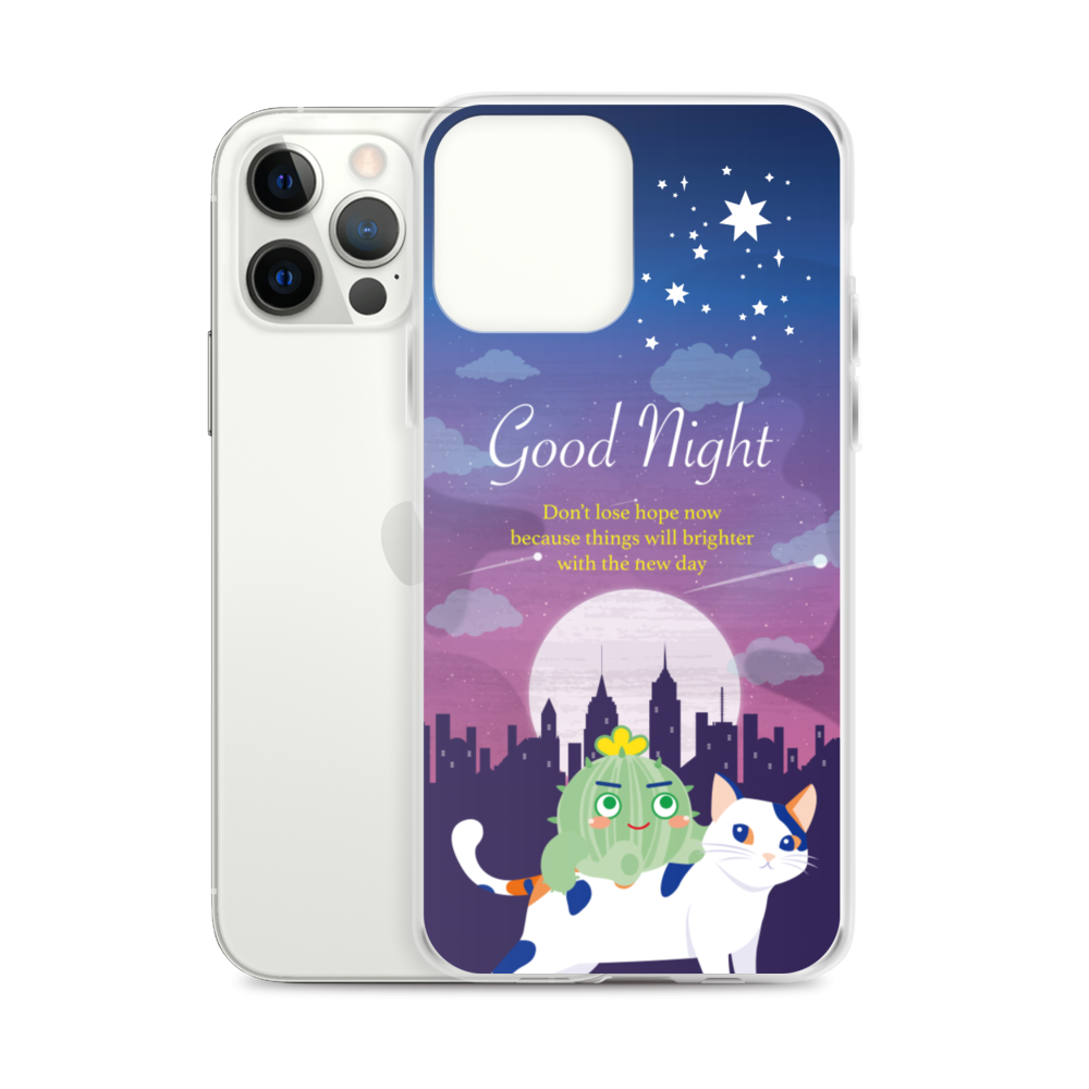 【iPhone】Good Night - Phone Clear Case