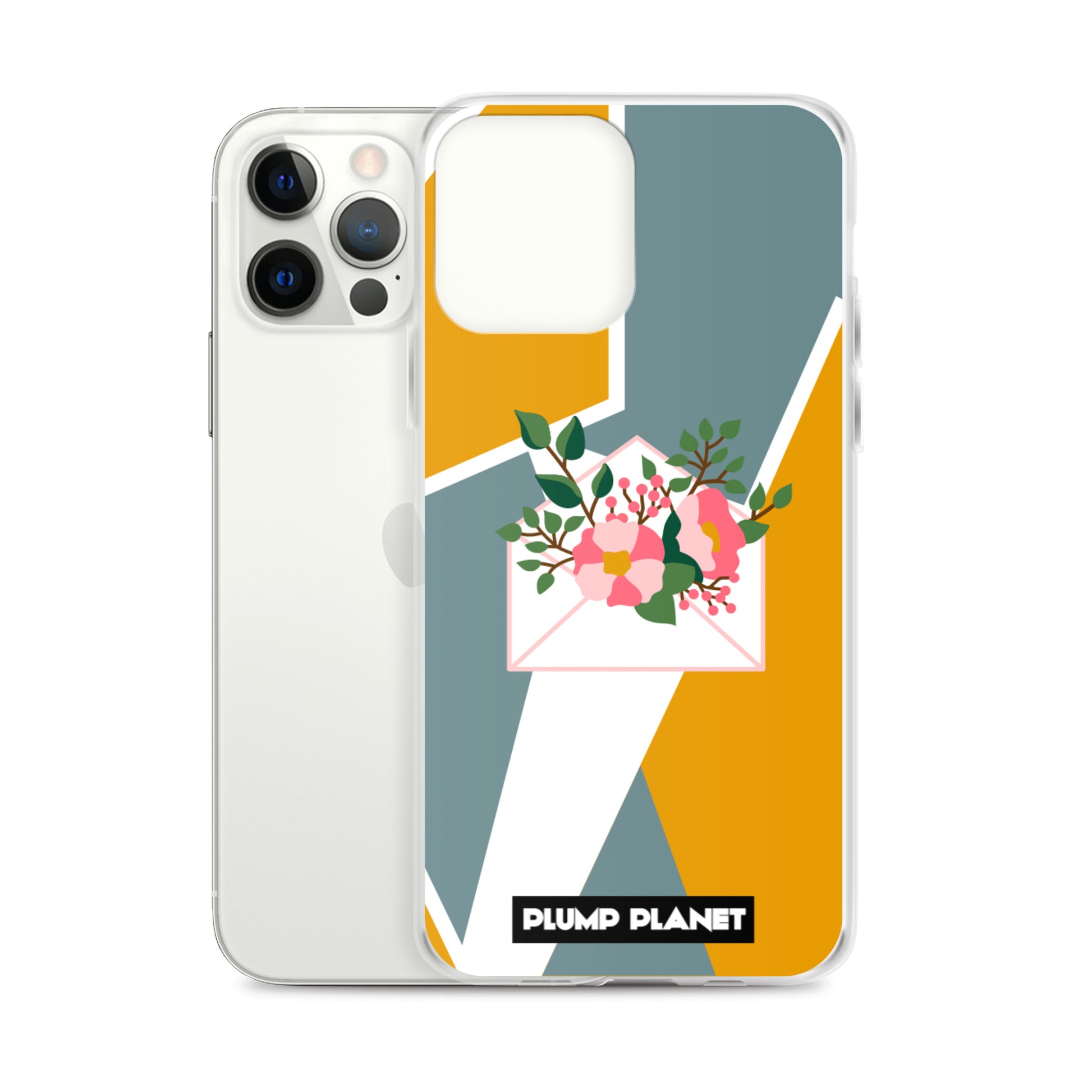 【iPhone】Letter with Flower | Printing Stamp Phone Clear Case
