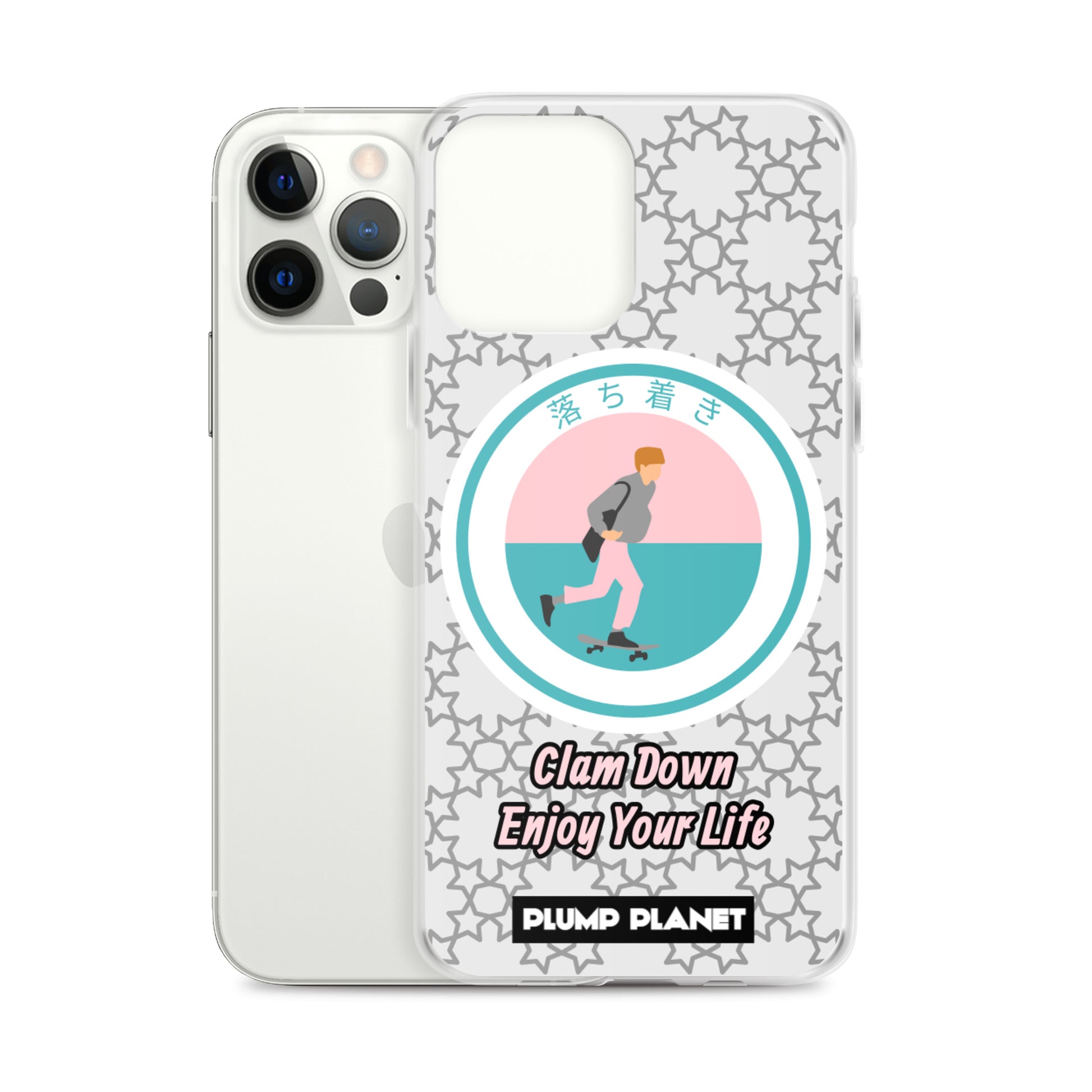 【iPhone】Clam Down Printing Stamp - Phone Clear Case