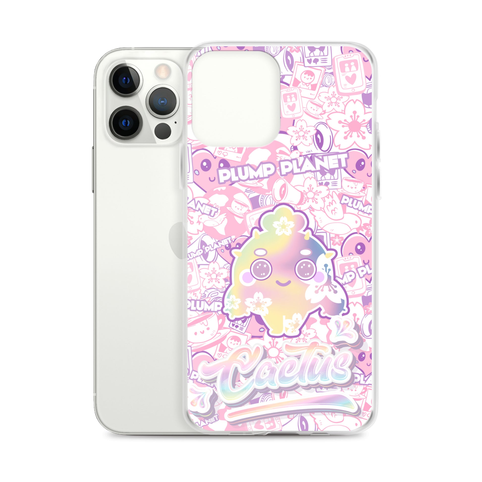 【iPhone】Sakura Pink Cactus - Phone Clear Case