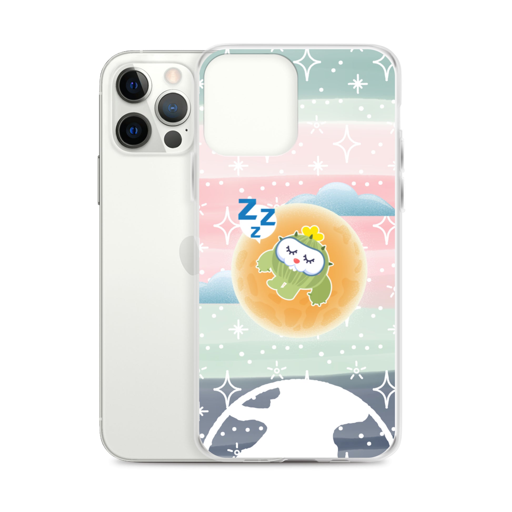 【iPhone】Sleeping on The Moon - Phone Clear Case