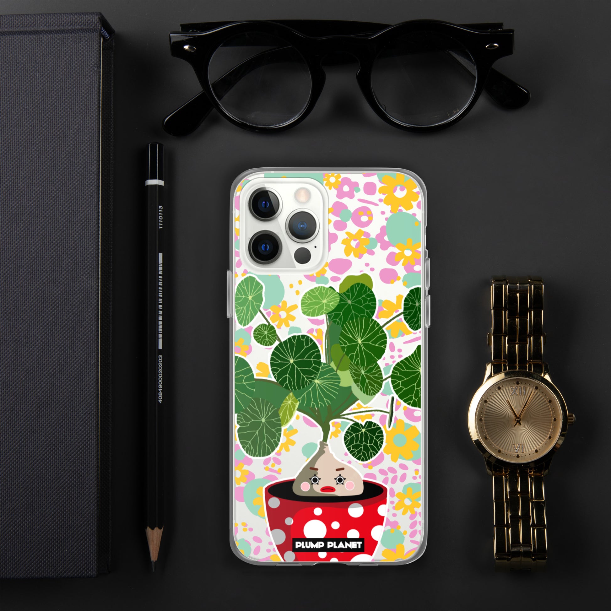 【iPhone】Colorful Forest Pot Plant - Phone Clear Case