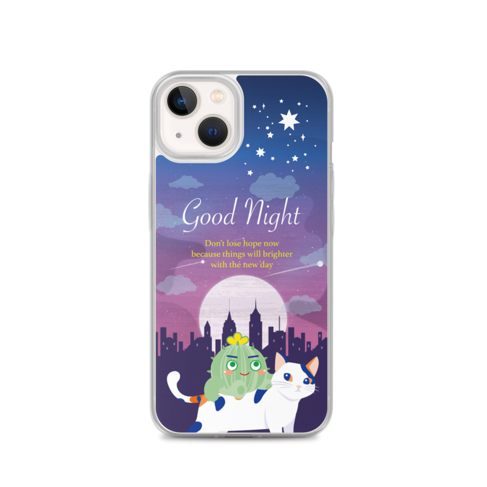 【iPhone】Good Night - Phone Clear Case