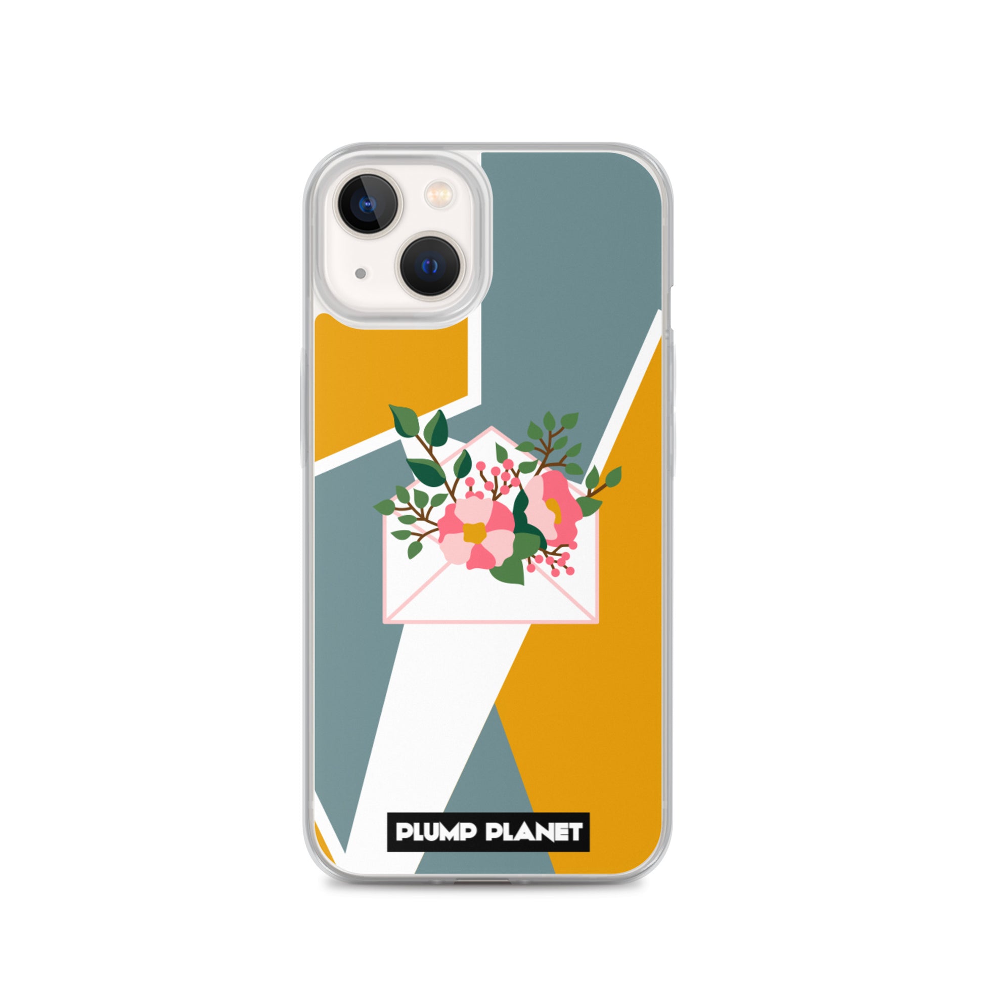 【iPhone】Letter with Flower | Printing Stamp Phone Clear Case