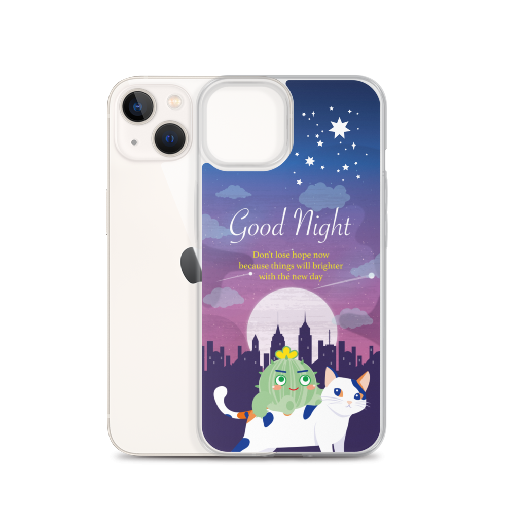 【iPhone】Good Night - Phone Clear Case