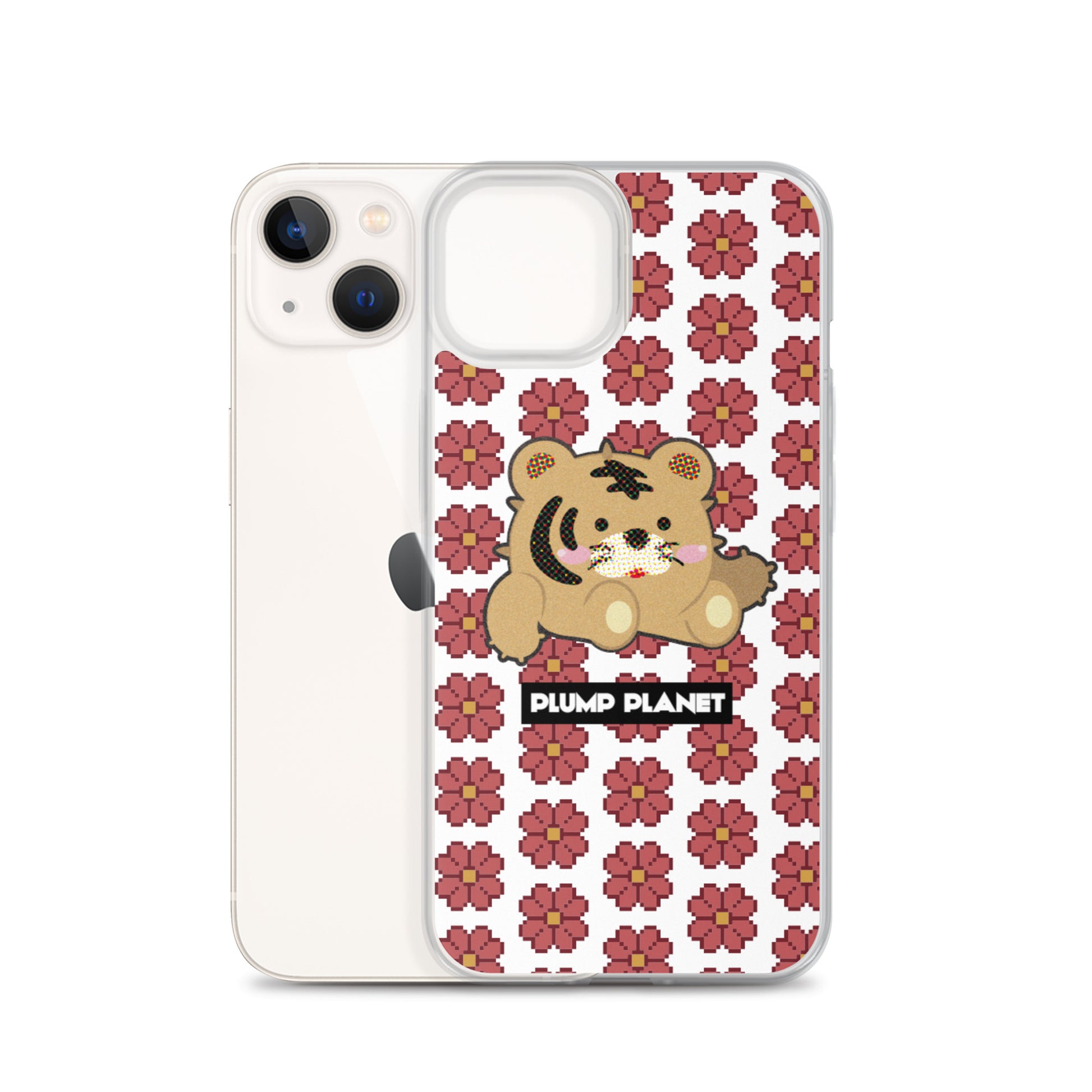 【iPhone】Pixel Cactus Tiger - Phone Clear Case