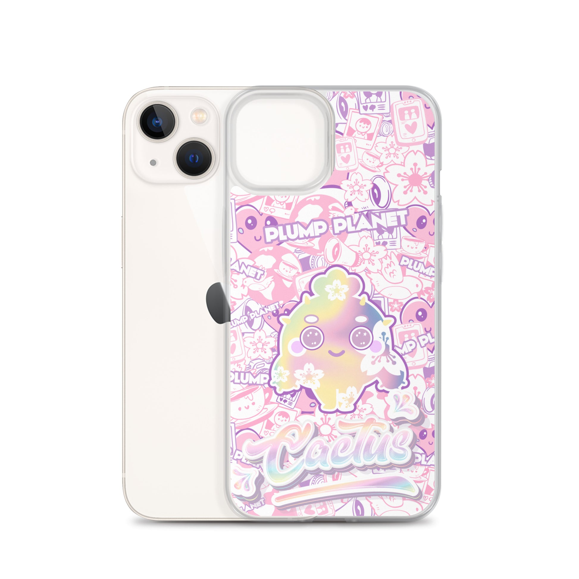 【iPhone】Sakura Pink Cactus - Phone Clear Case
