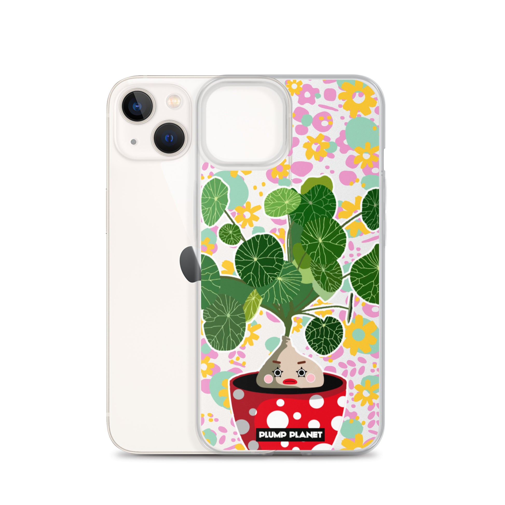 【iPhone】Colorful Forest Pot Plant - Phone Clear Case