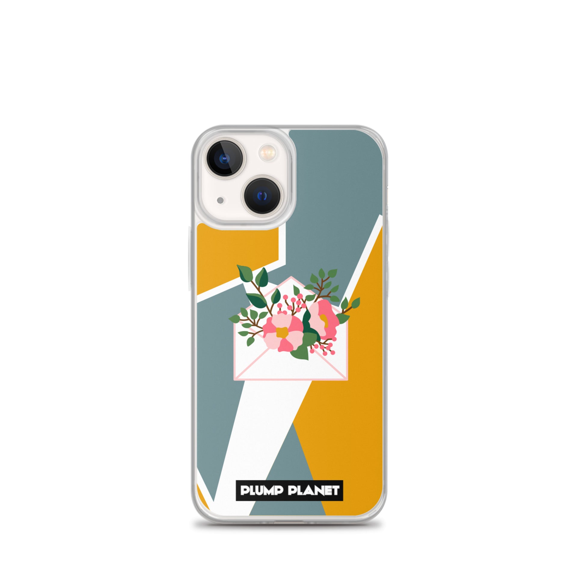 【iPhone】Letter with Flower | Printing Stamp Phone Clear Case