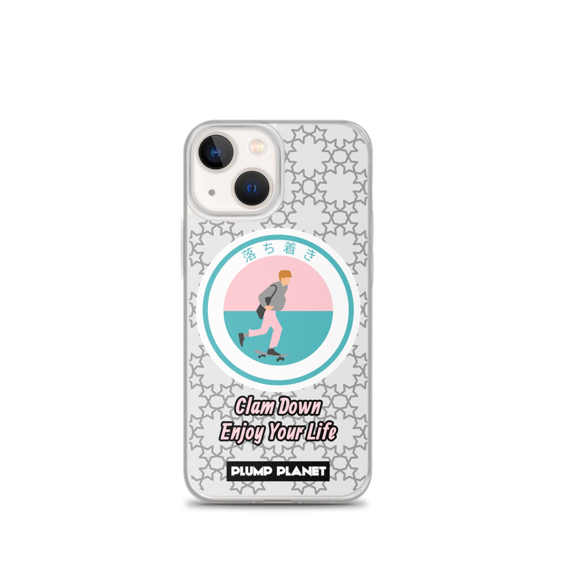 【iPhone】Clam Down Printing Stamp - Phone Clear Case