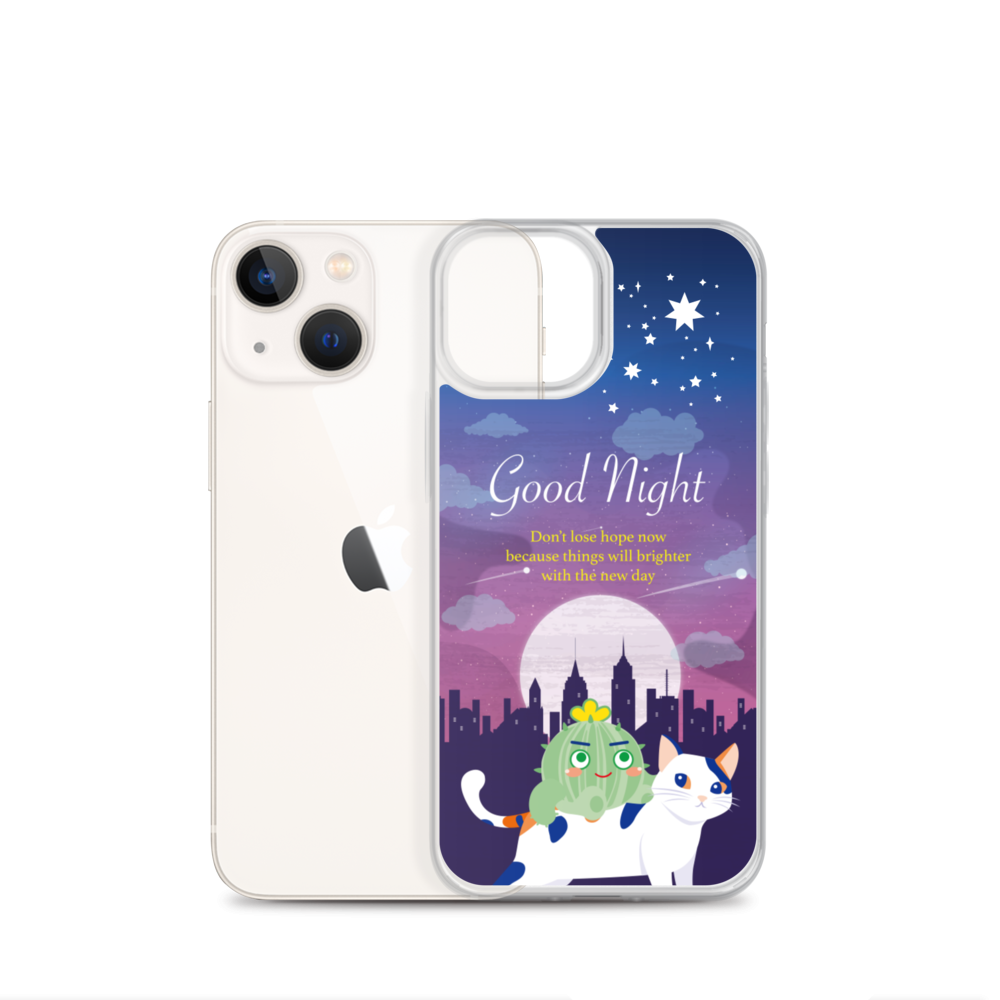 【iPhone】Good Night - Phone Clear Case