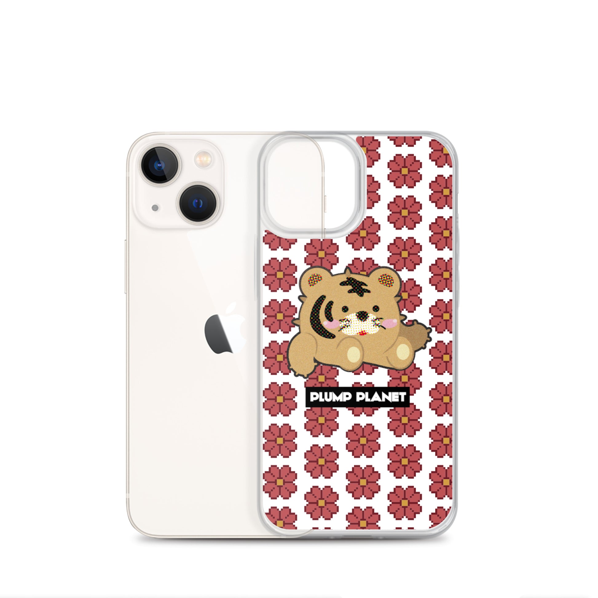【iPhone】Pixel Cactus Tiger - Phone Clear Case