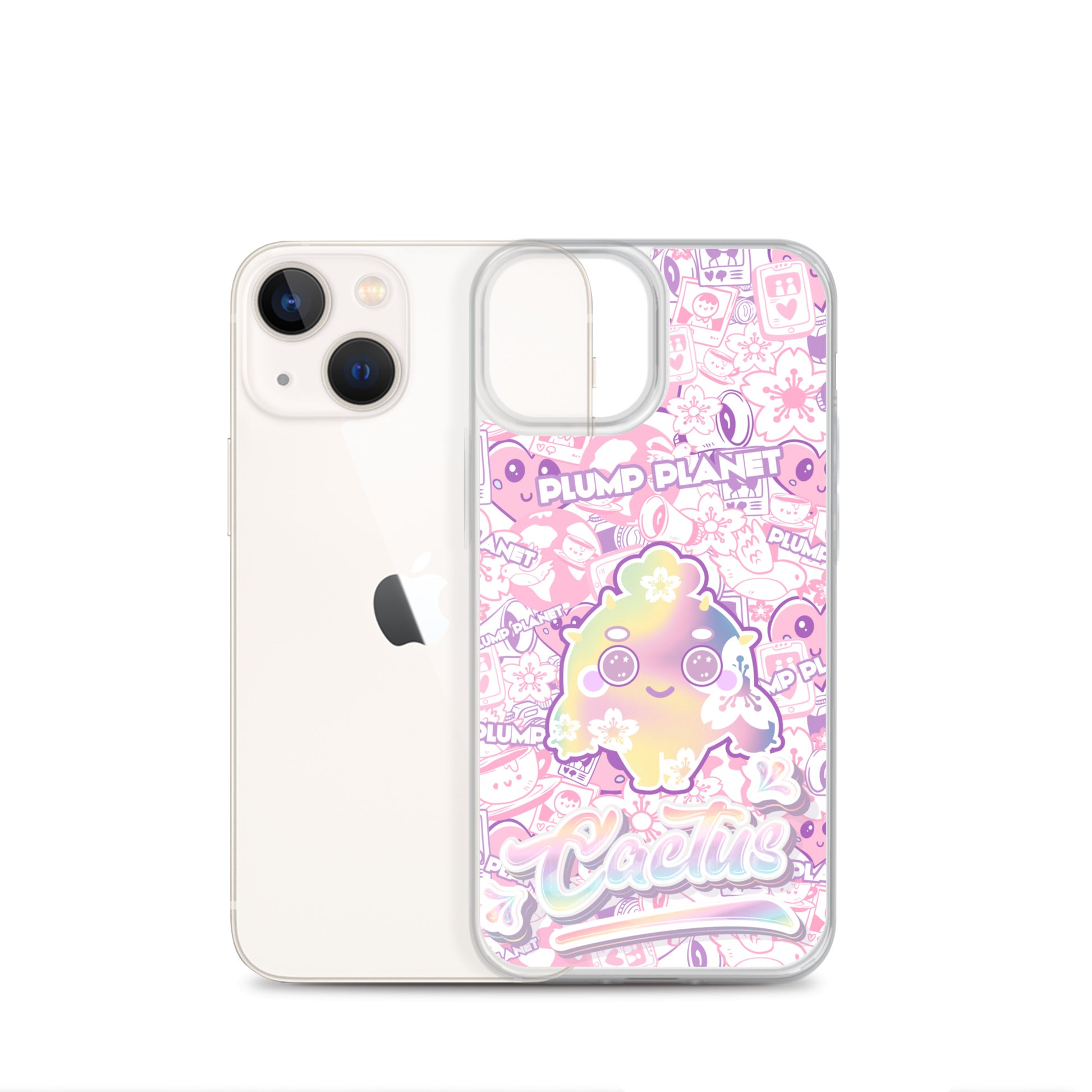 【iPhone】Sakura Pink Cactus - Phone Clear Case