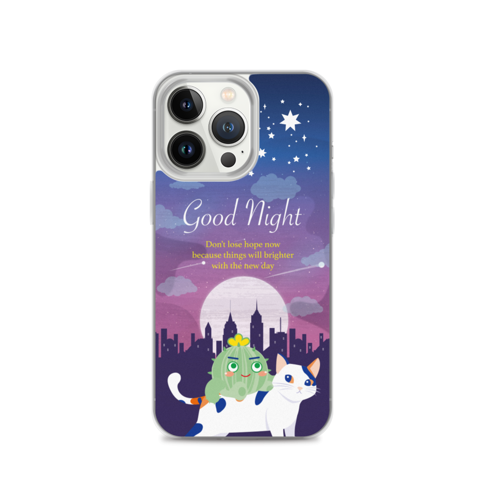 【iPhone】Good Night - Phone Clear Case