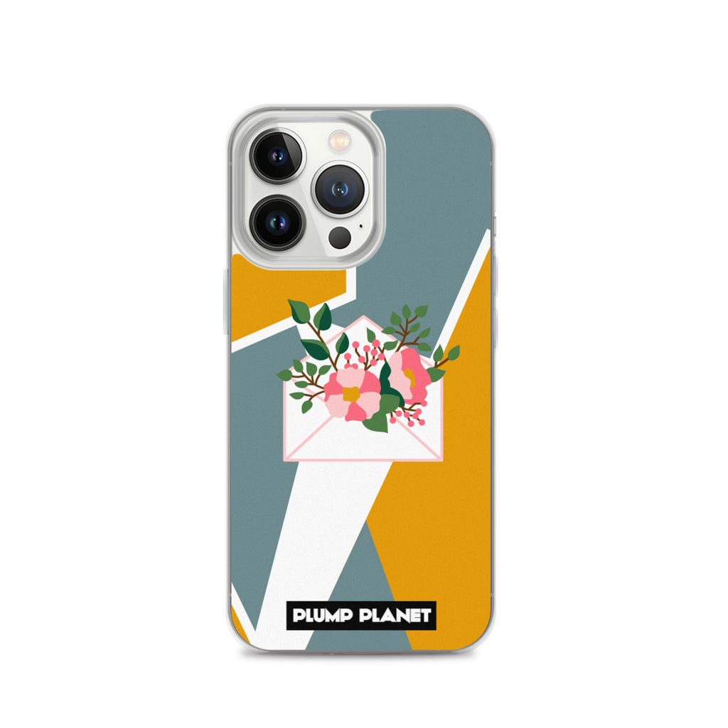 【iPhone】Letter with Flower | Printing Stamp Phone Clear Case