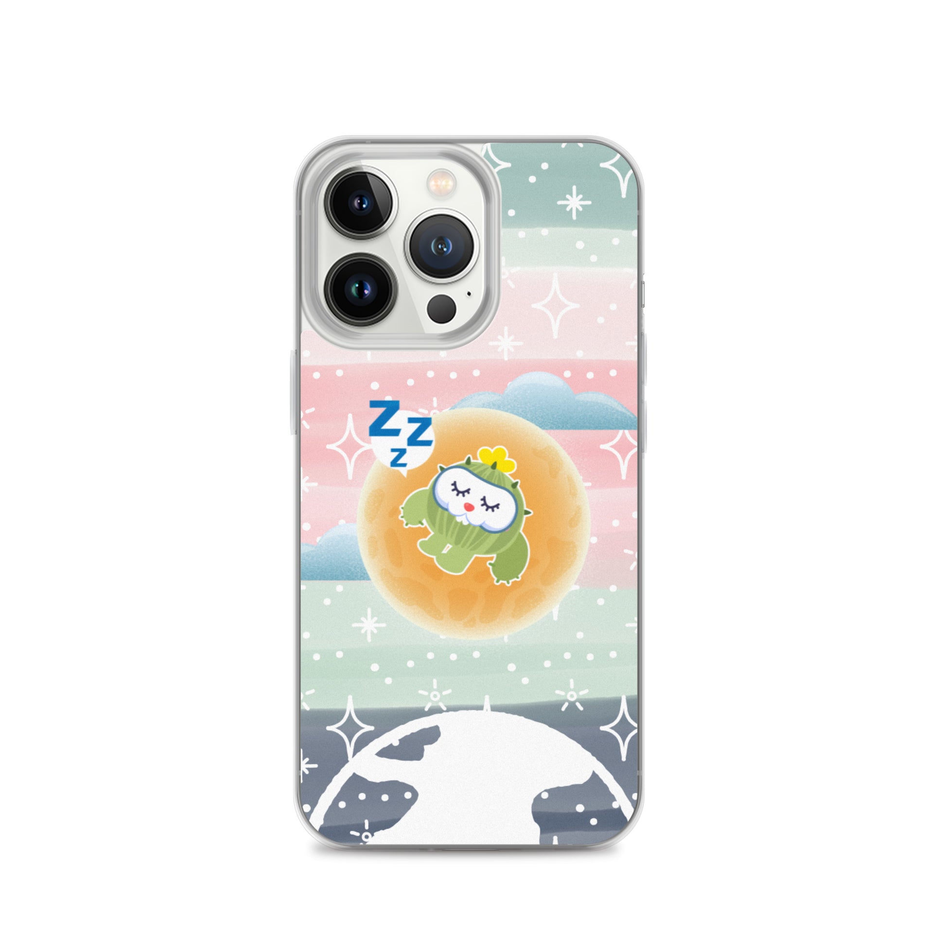 【iPhone】Sleeping on The Moon - Phone Clear Case